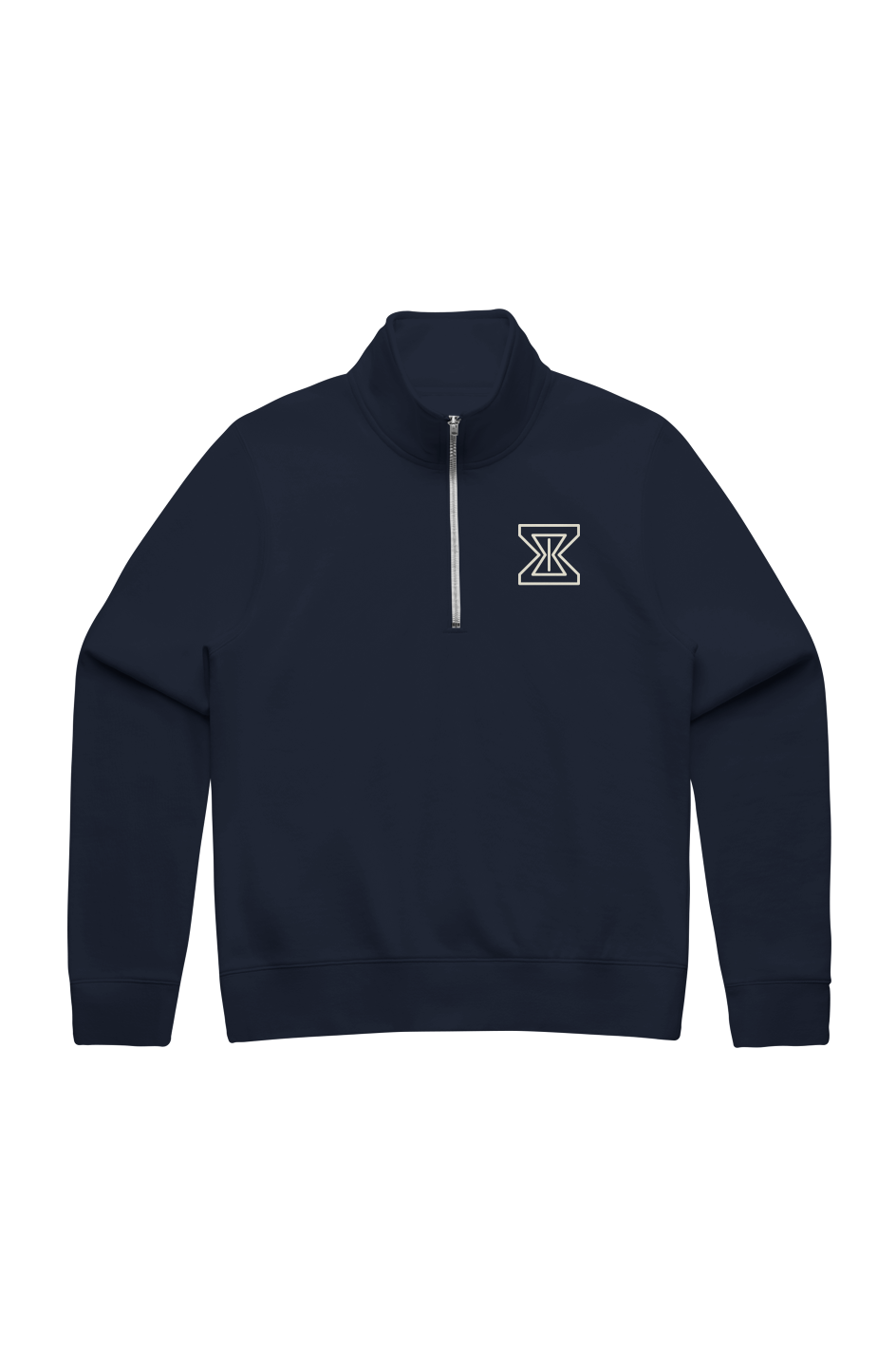 Chronoscape Womens Stencil Half Zip Crew