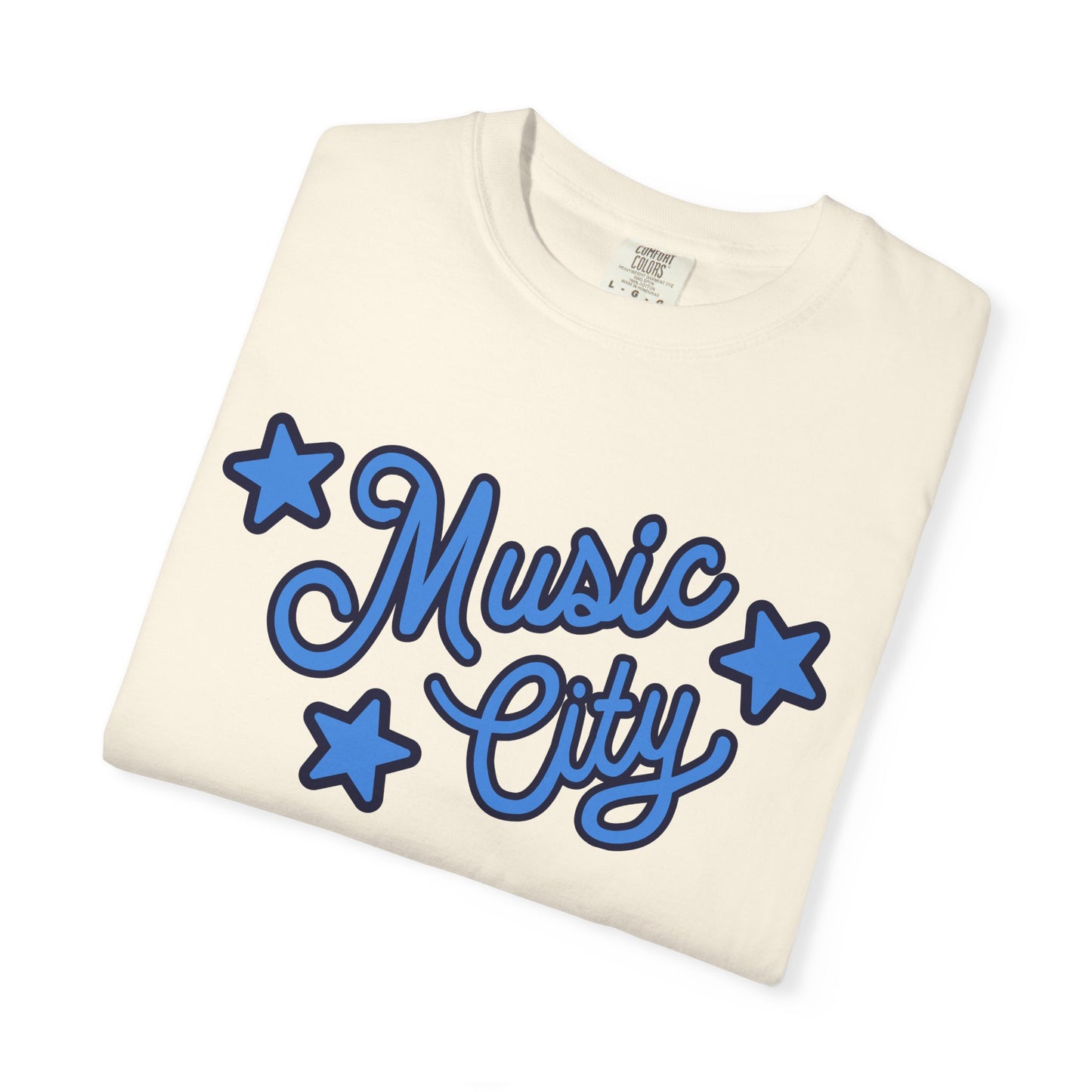 Music City Script Stars Garment-Dyed T-shirt