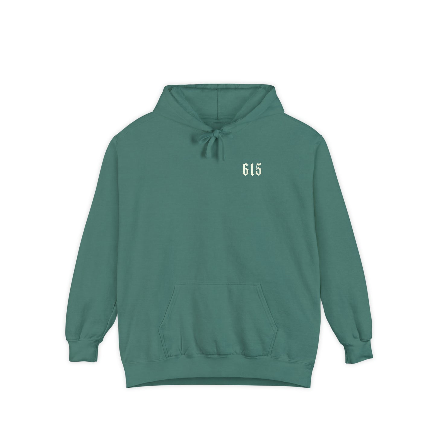 615 City Skull Unisex Garment-Dyed Hoodie