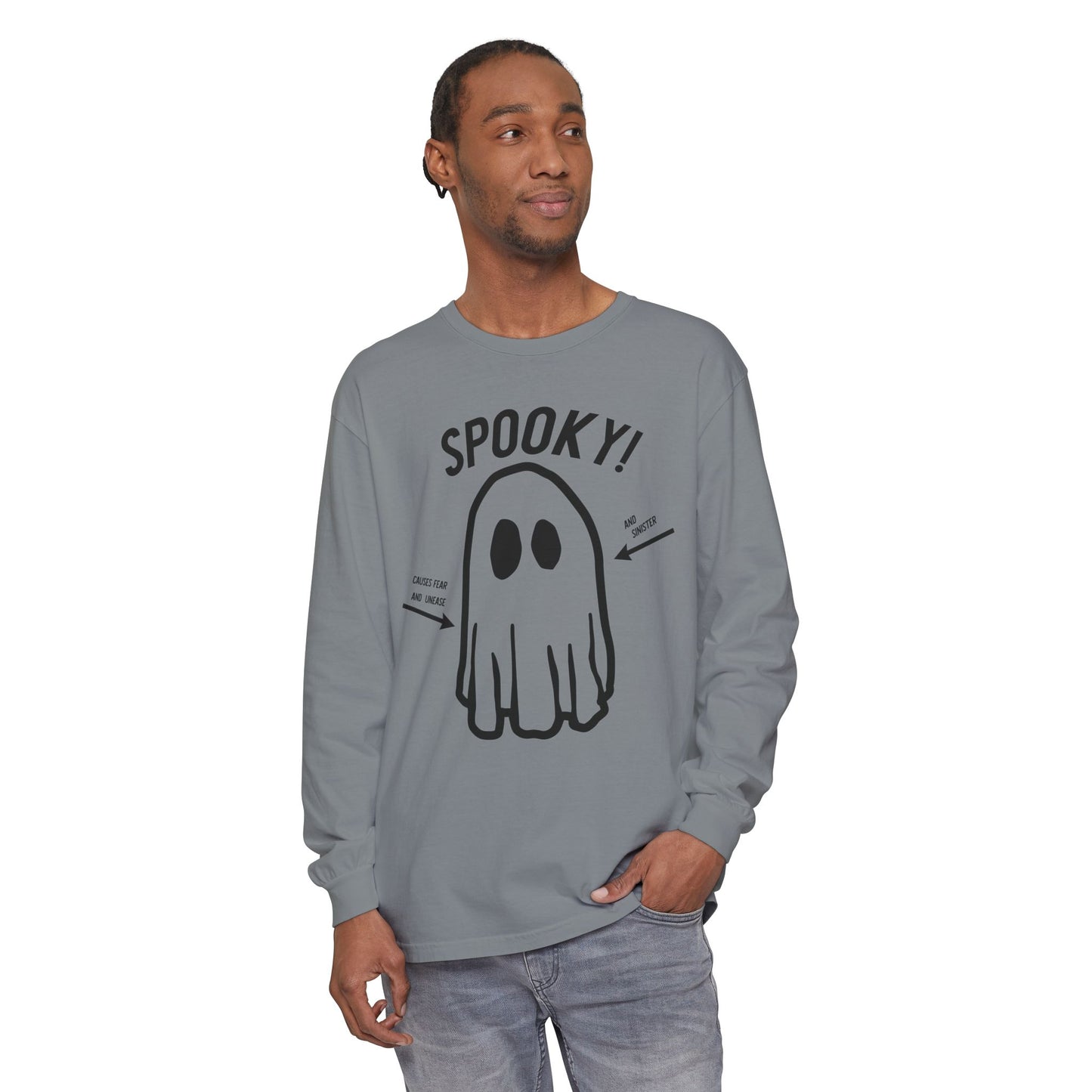 and Sinister Unisex Garment-dyed Long Sleeve T-Shirt