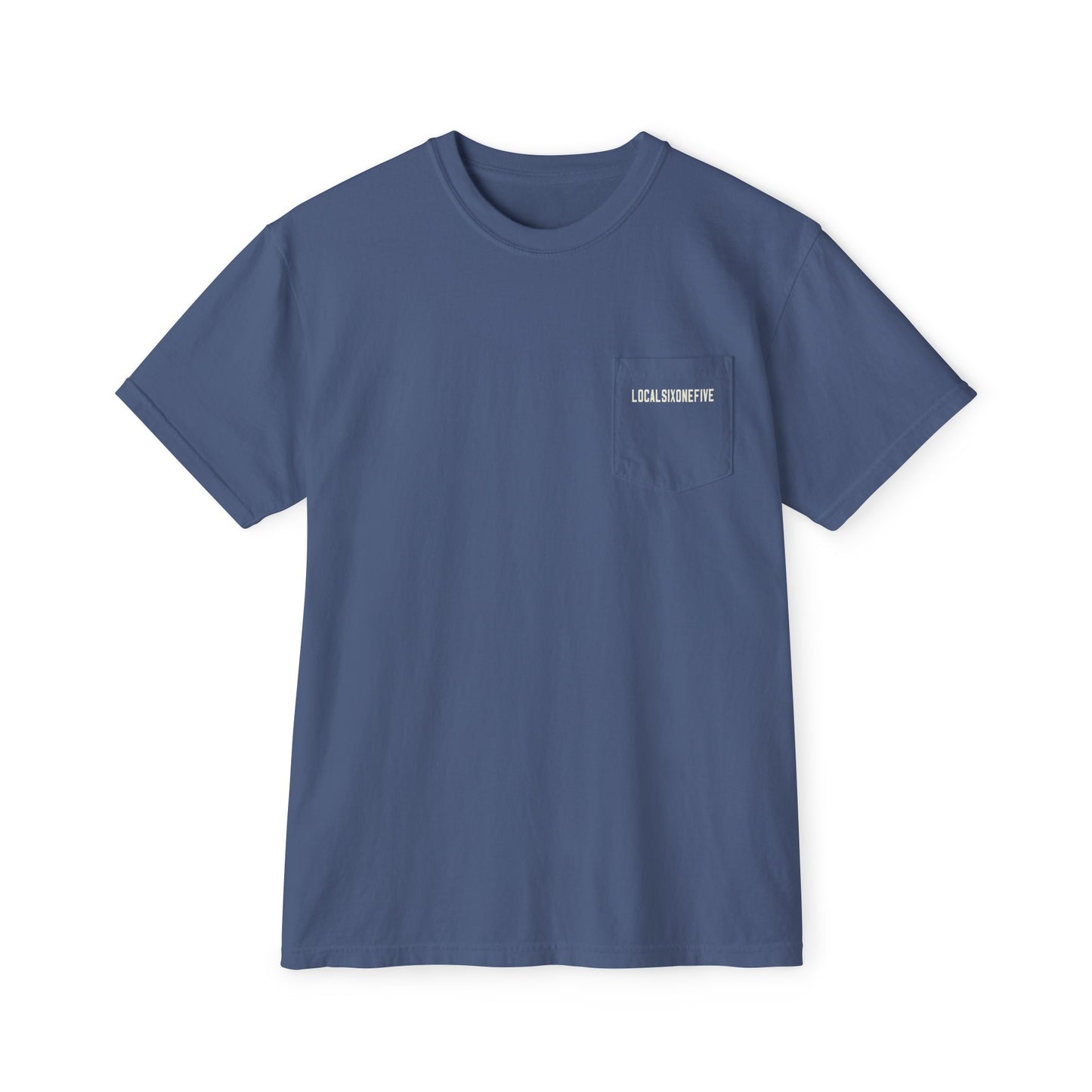 Mori Skull Pattern Unisex Garment-Dyed Pocket T-Shirt