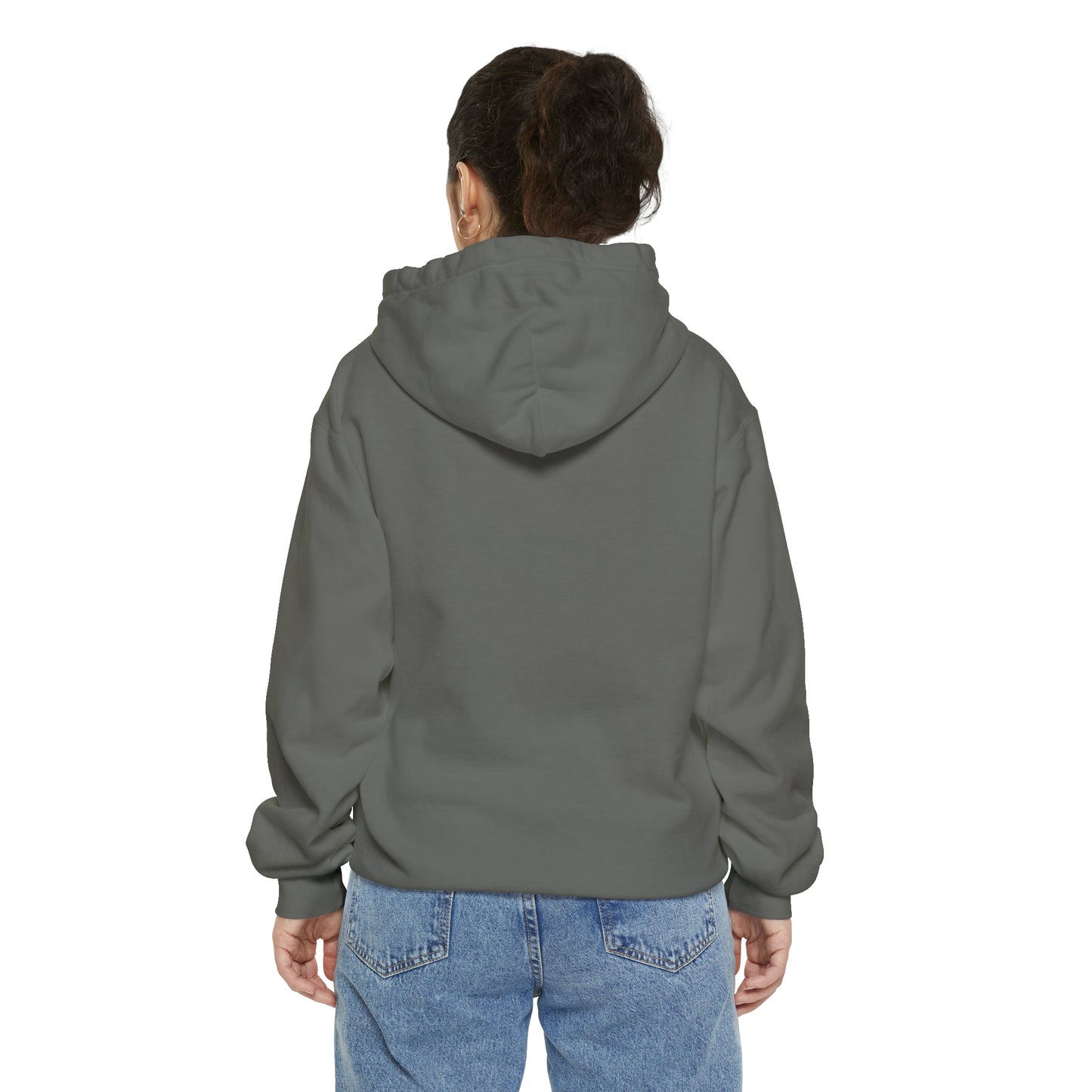 Local Block Chest Mori Skull Garment-Dyed Hoodie