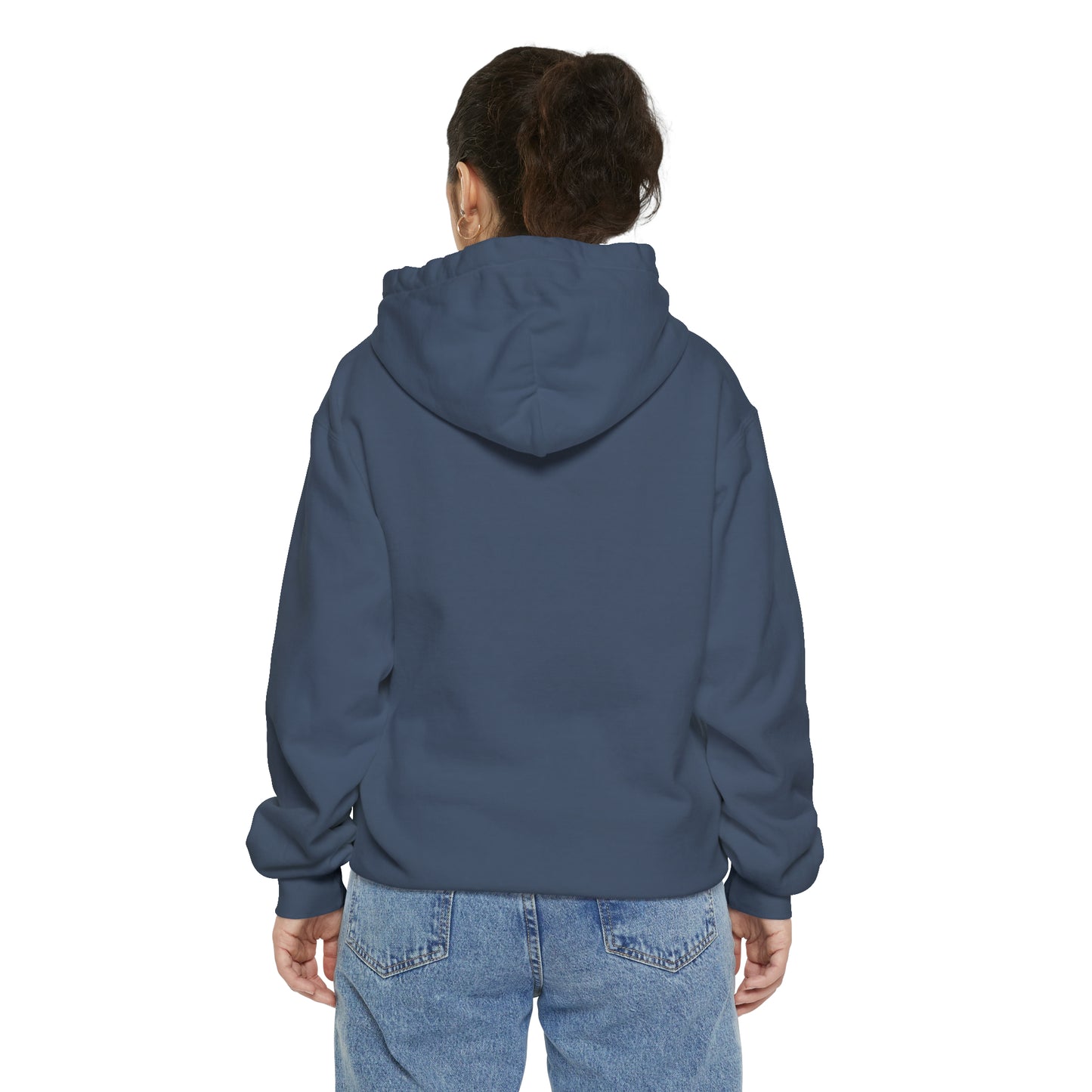 Local Block Chest Mori Skull Garment-Dyed Hoodie