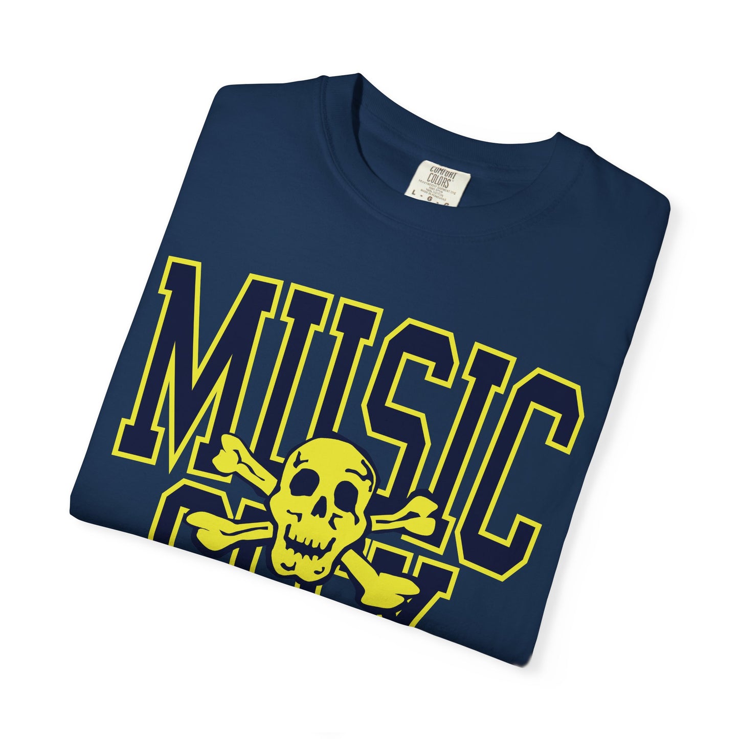 MUSIC CITY tall SKULL Garment-Dyed T-shirt