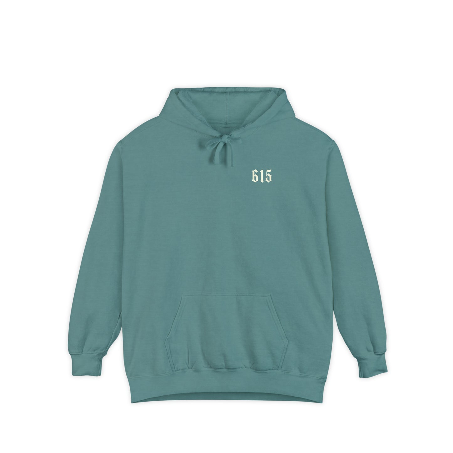 615 City Skull Unisex Garment-Dyed Hoodie