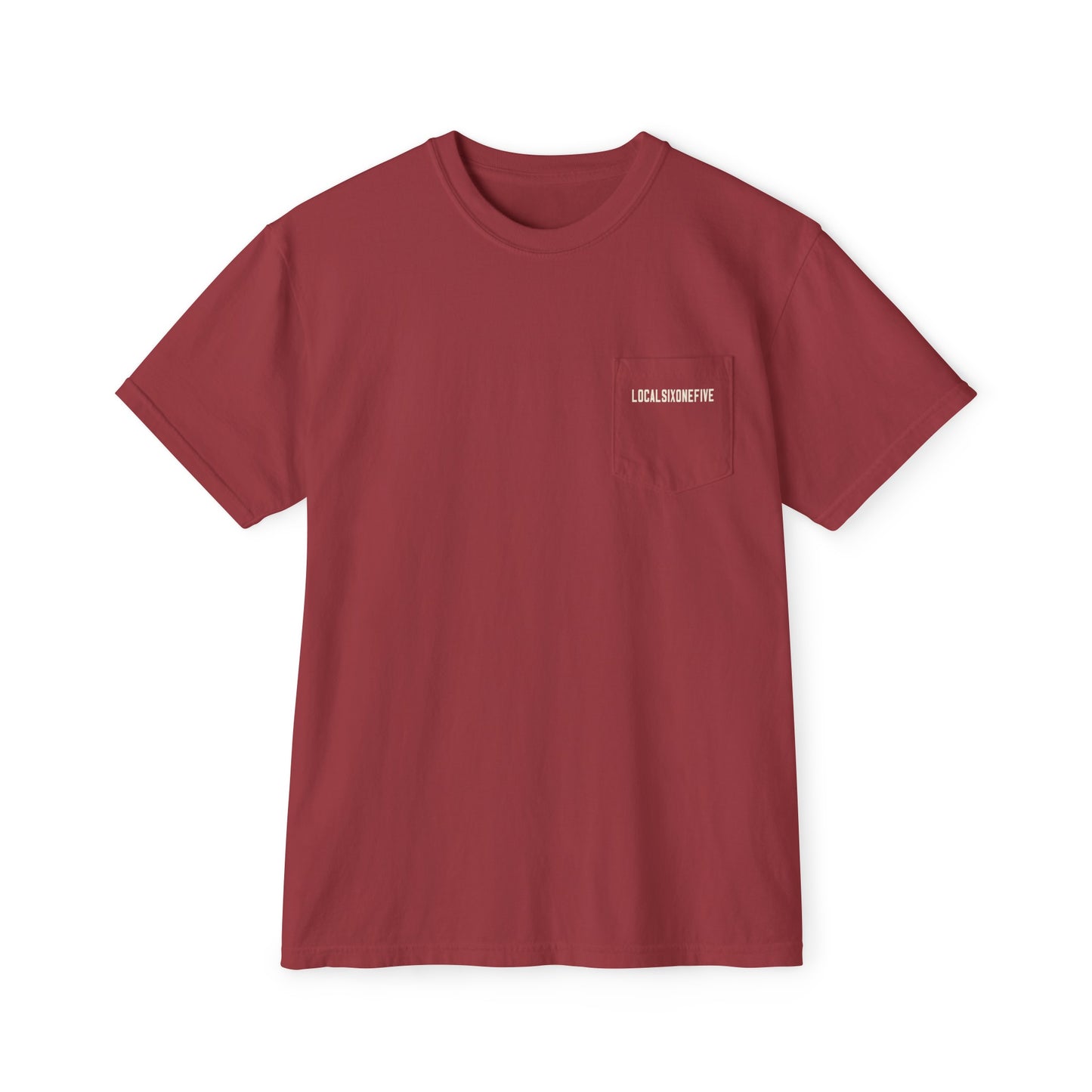 Mori Skull Pattern Unisex Garment-Dyed Pocket T-Shirt