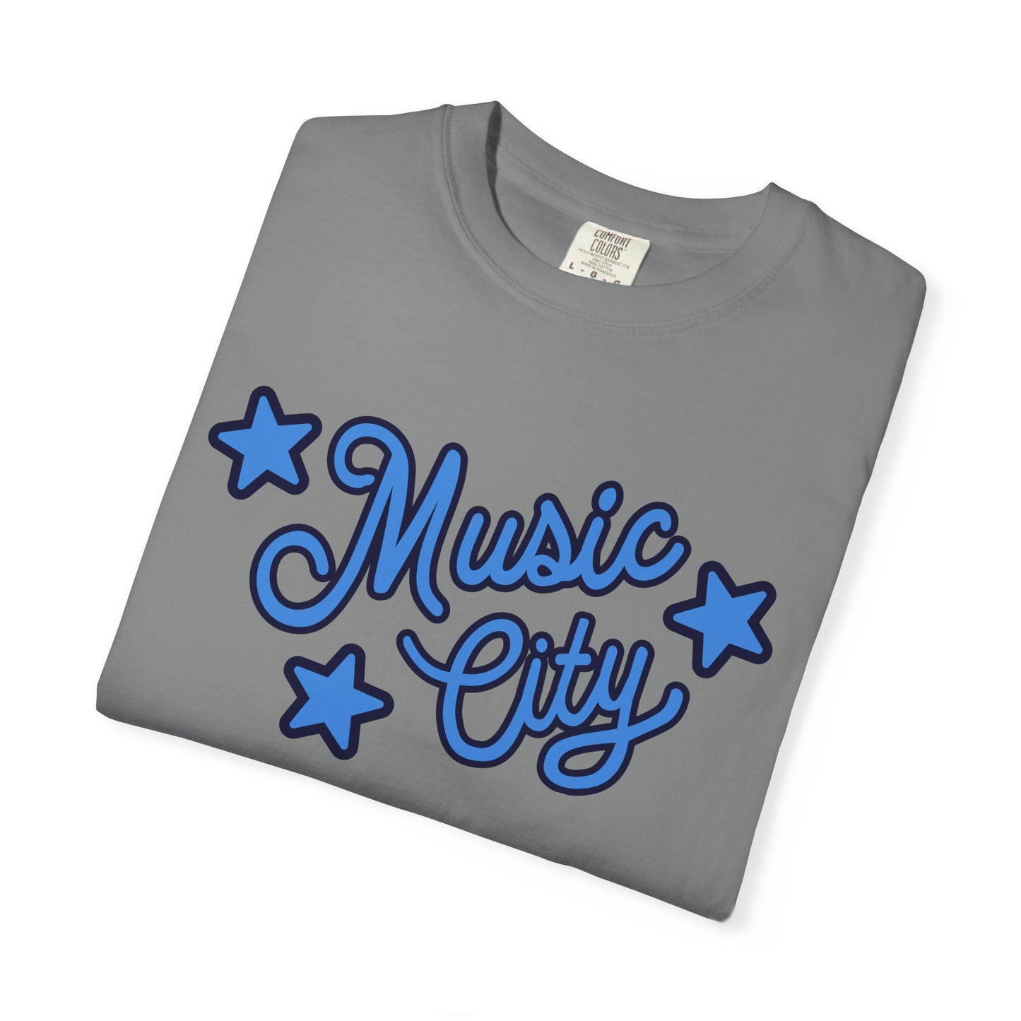 Music City Script Stars Garment-Dyed T-shirt