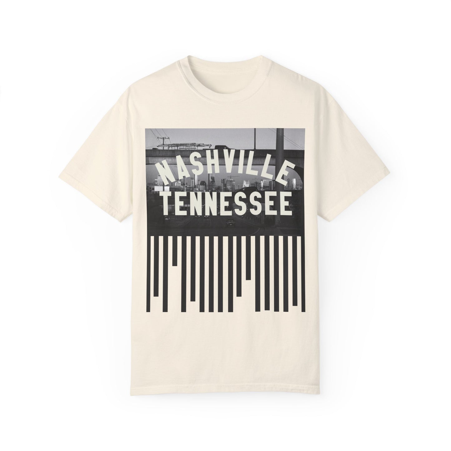 NashTen_Black Bars Garment-Dyed T-shirt