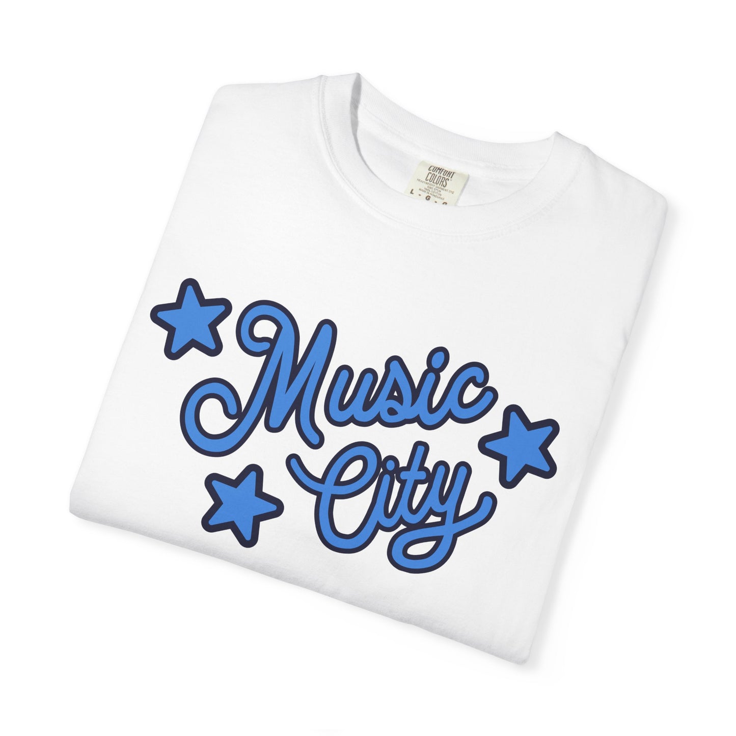 Music City Script Stars Garment-Dyed T-shirt