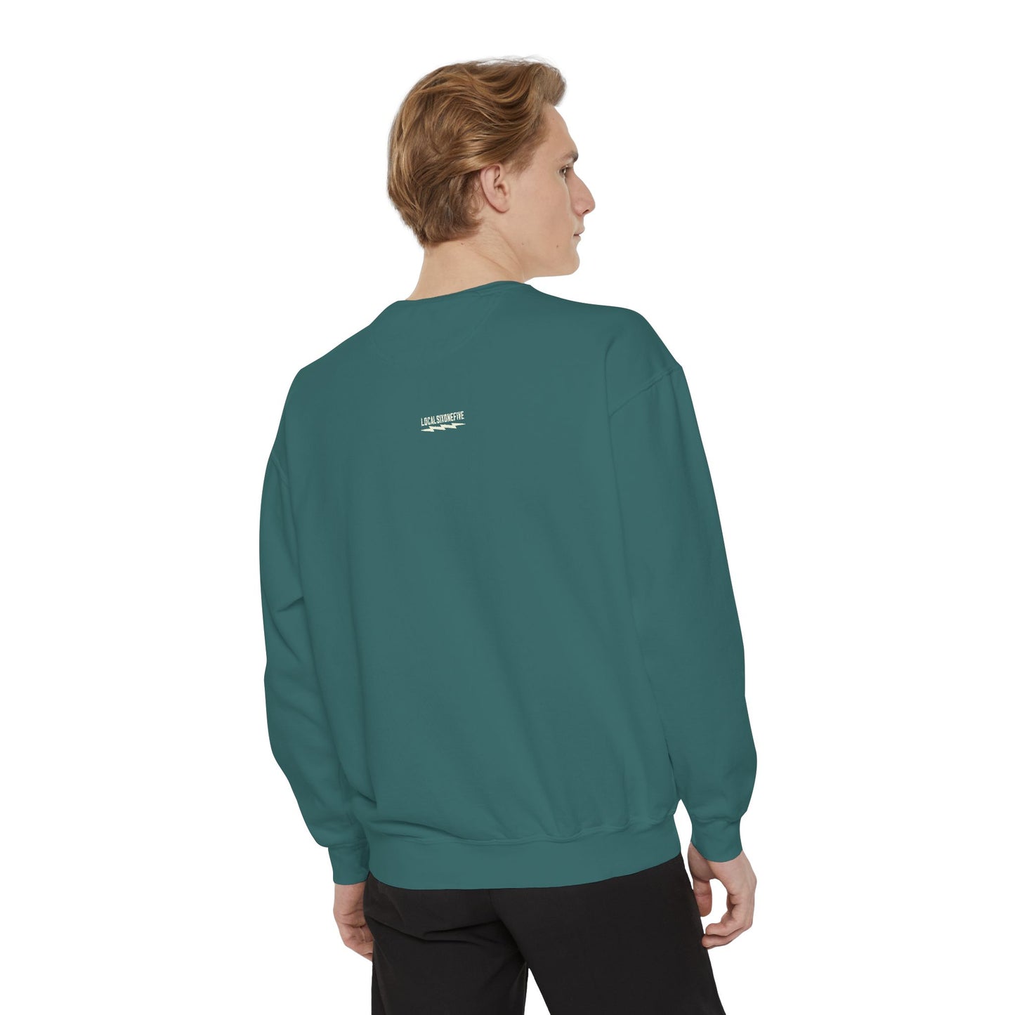 LOCAL ring logo chest Unisex Garment-Dyed Sweatshirt