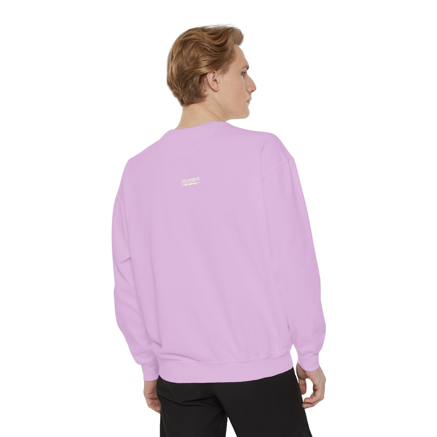 LOCAL ring logo chest Unisex Garment-Dyed Sweatshirt