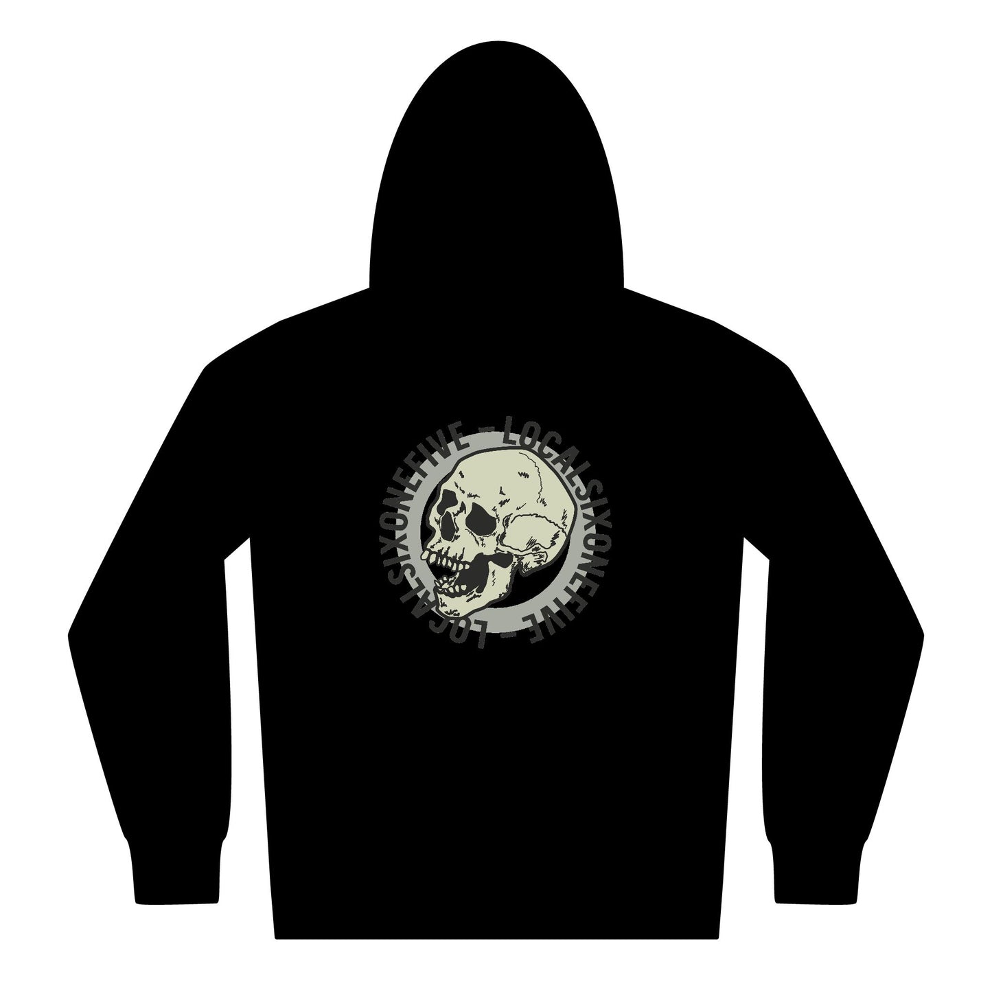 Local Circle Skull Logo Youth Heavy Blend Zipped Hoodie