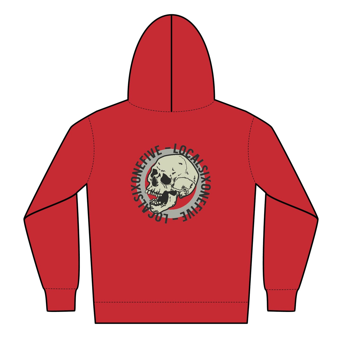 Local Circle Skull Logo Youth Heavy Blend Zipped Hoodie