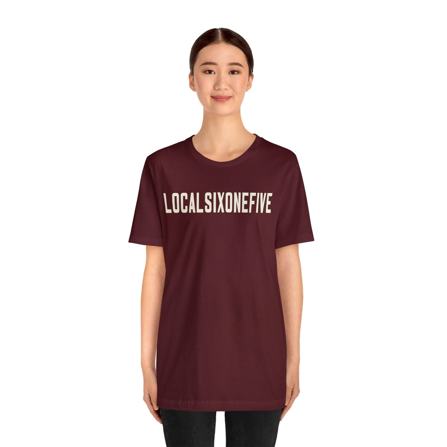 LocalSixOneFive Wide Text Unisex Jersey Short Sleeve Tee