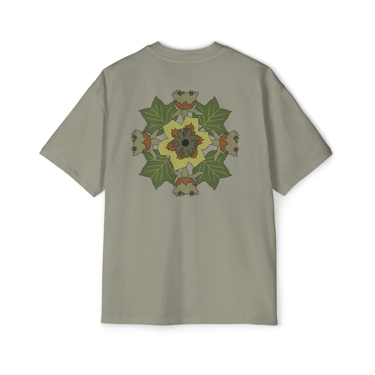 Tulip Poplar Mandela Men's Heavy Oversized Tee