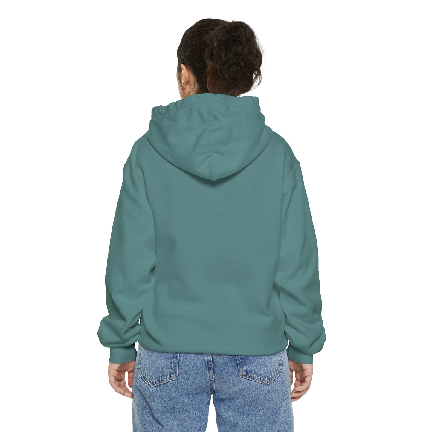 Local Block Chest Mori Skull Garment-Dyed Hoodie