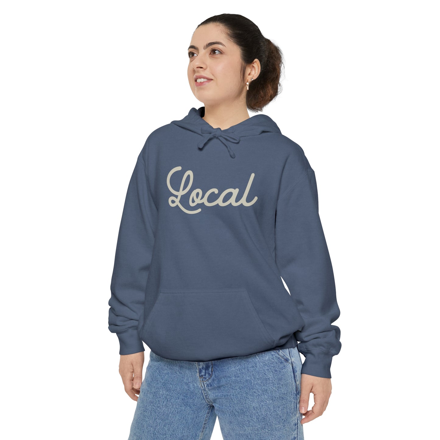 Local Script Garment-Dyed Hoodie