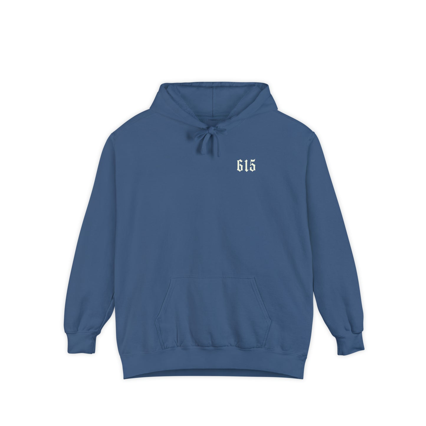 615 City Skull Unisex Garment-Dyed Hoodie