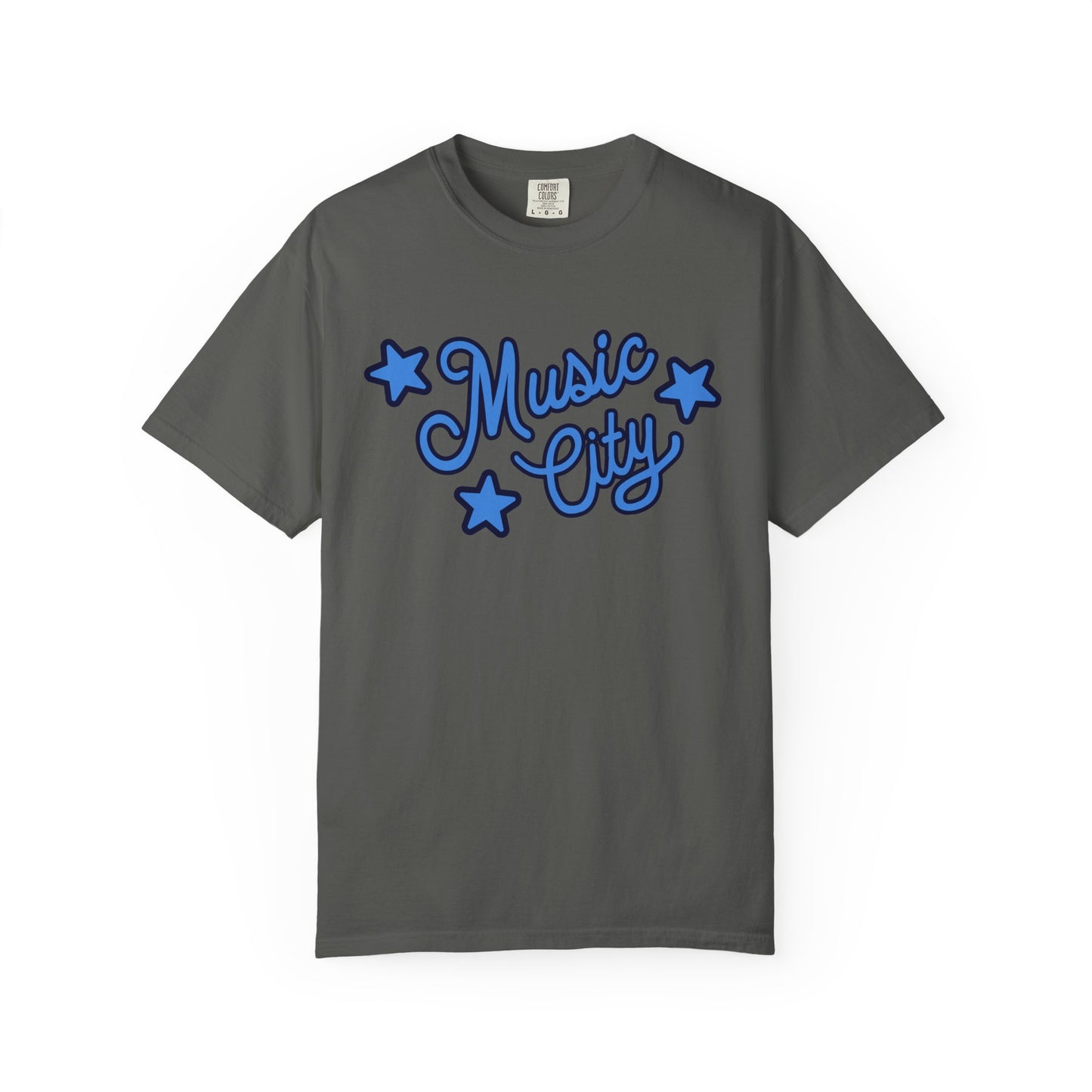 Music City Script Stars Garment-Dyed T-shirt
