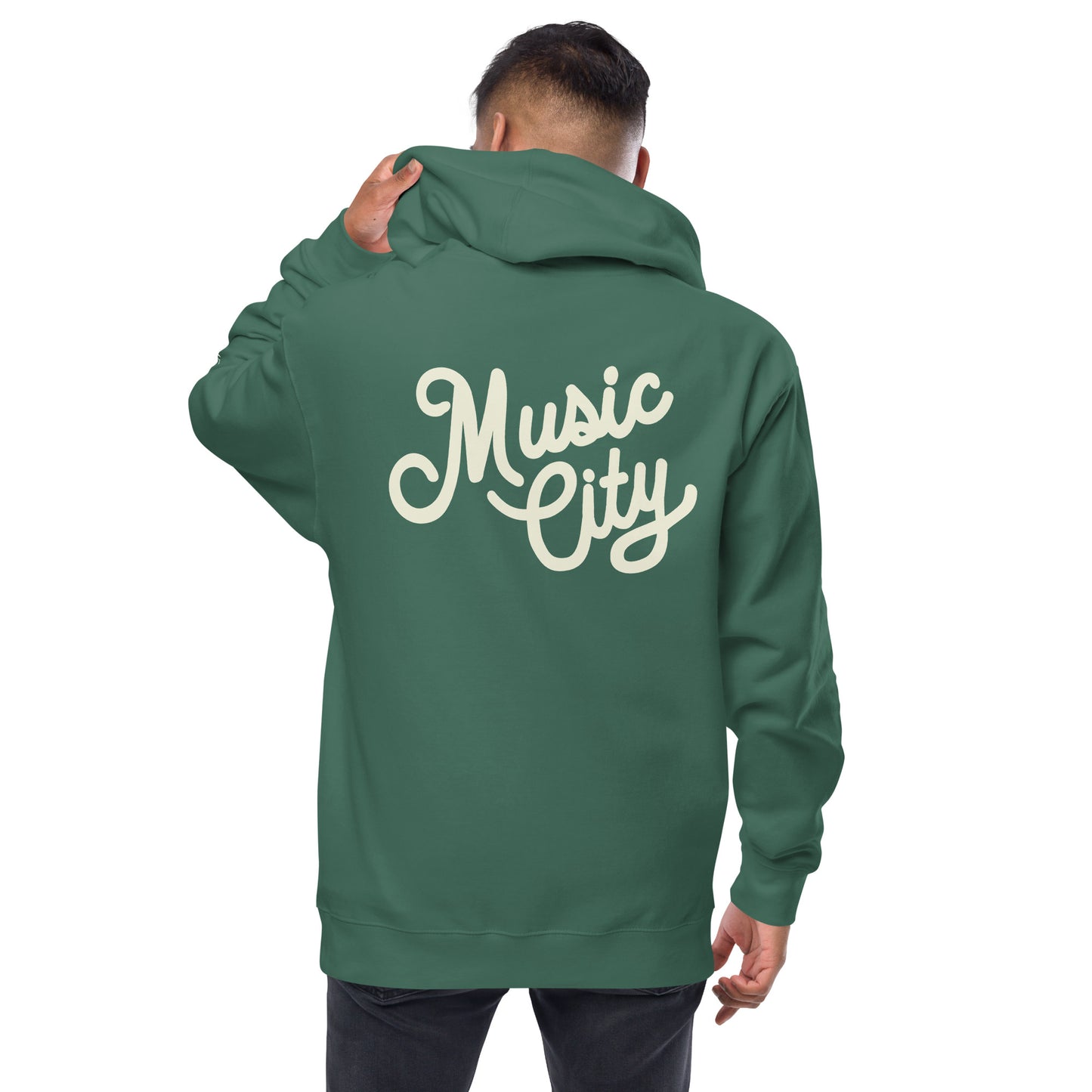 Music City Script zip up hoodie