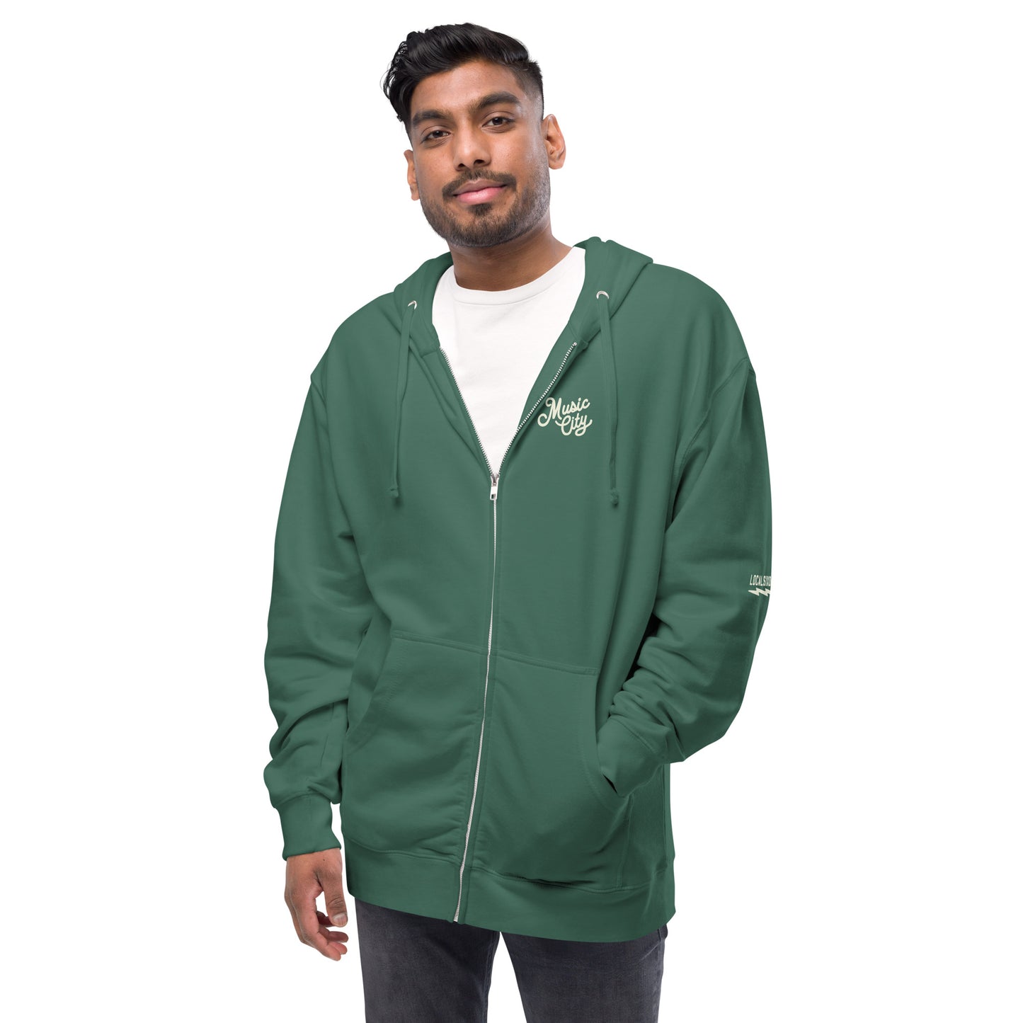 Music City Script zip up hoodie