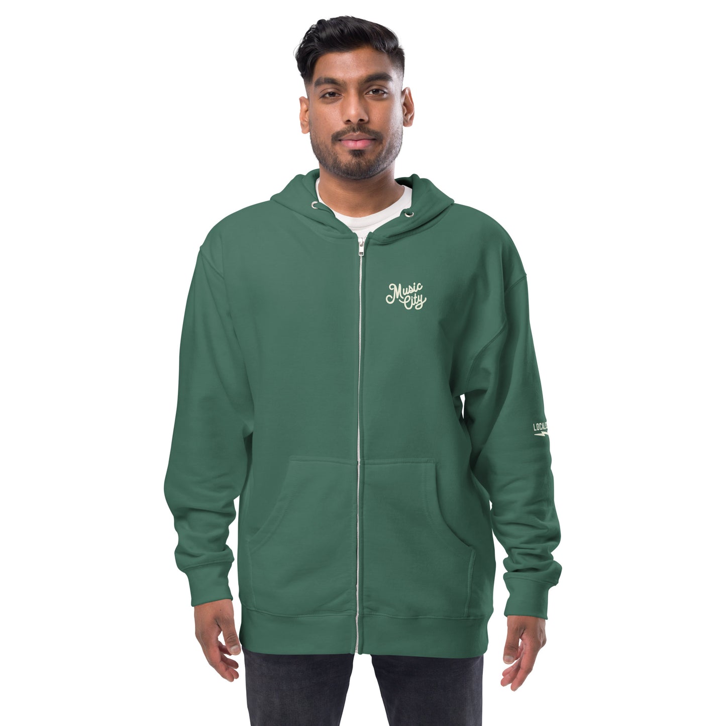 Music City Script zip up hoodie