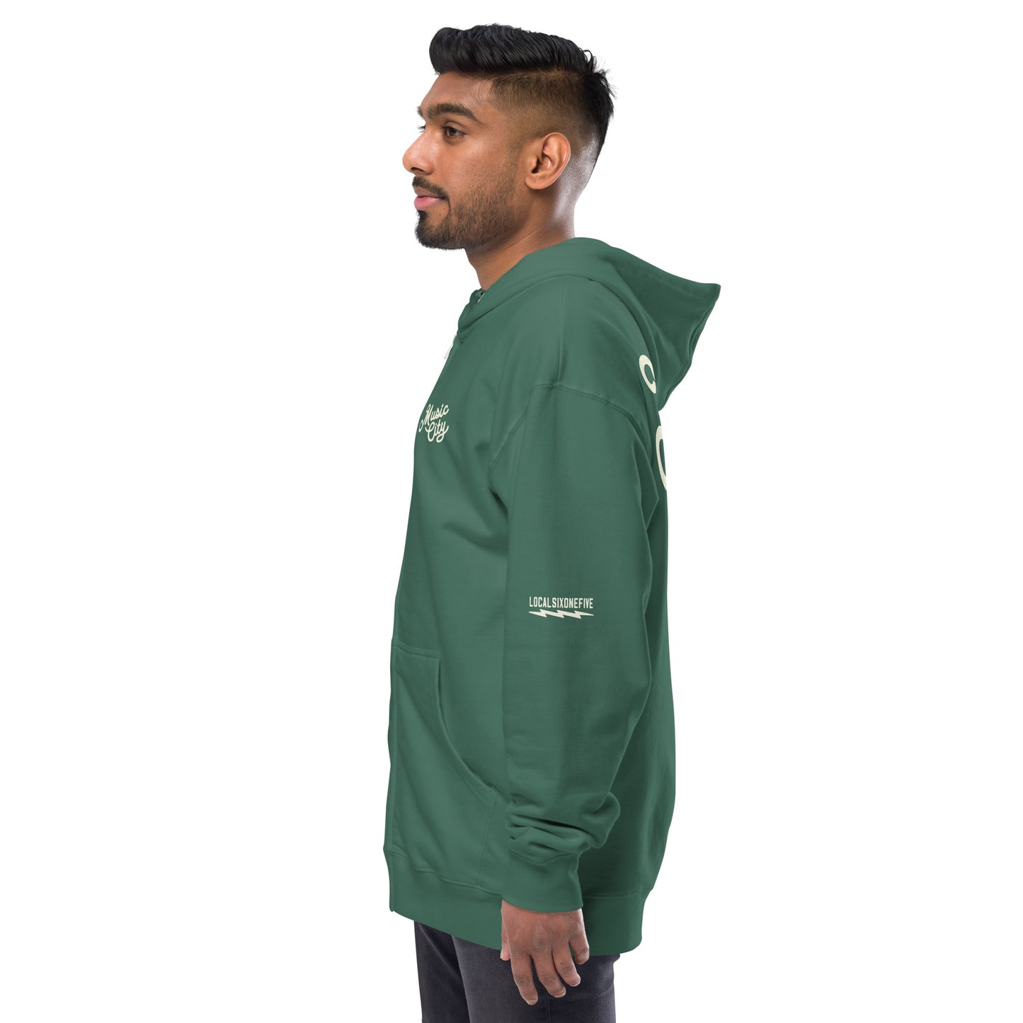 Music City Script zip up hoodie