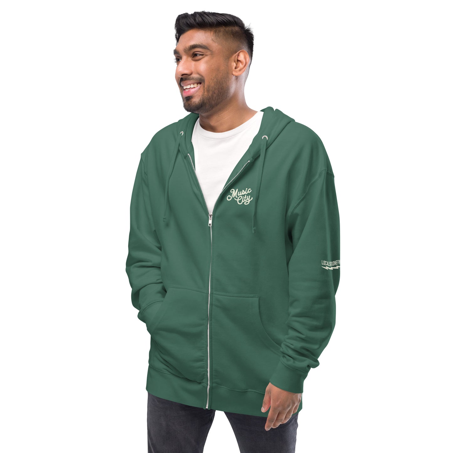 Music City Script zip up hoodie