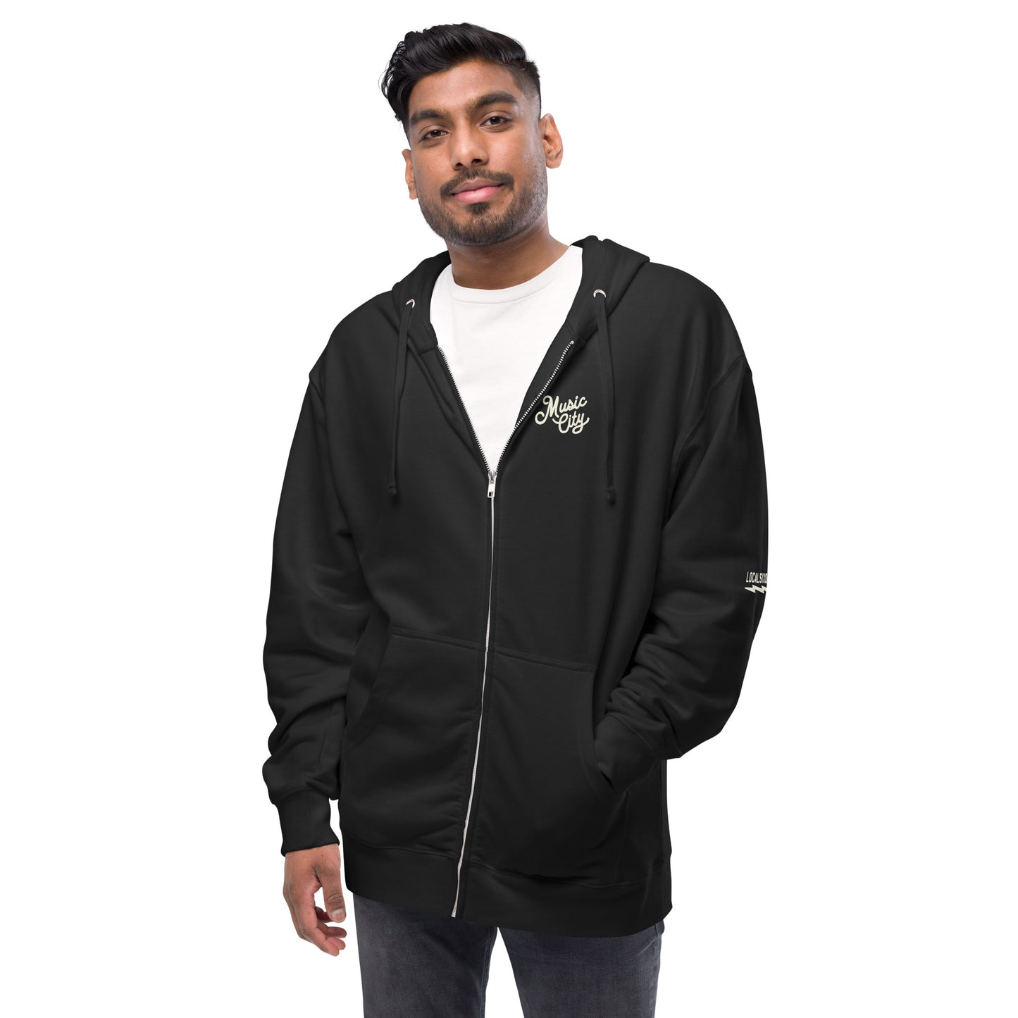 Music City Script zip up hoodie