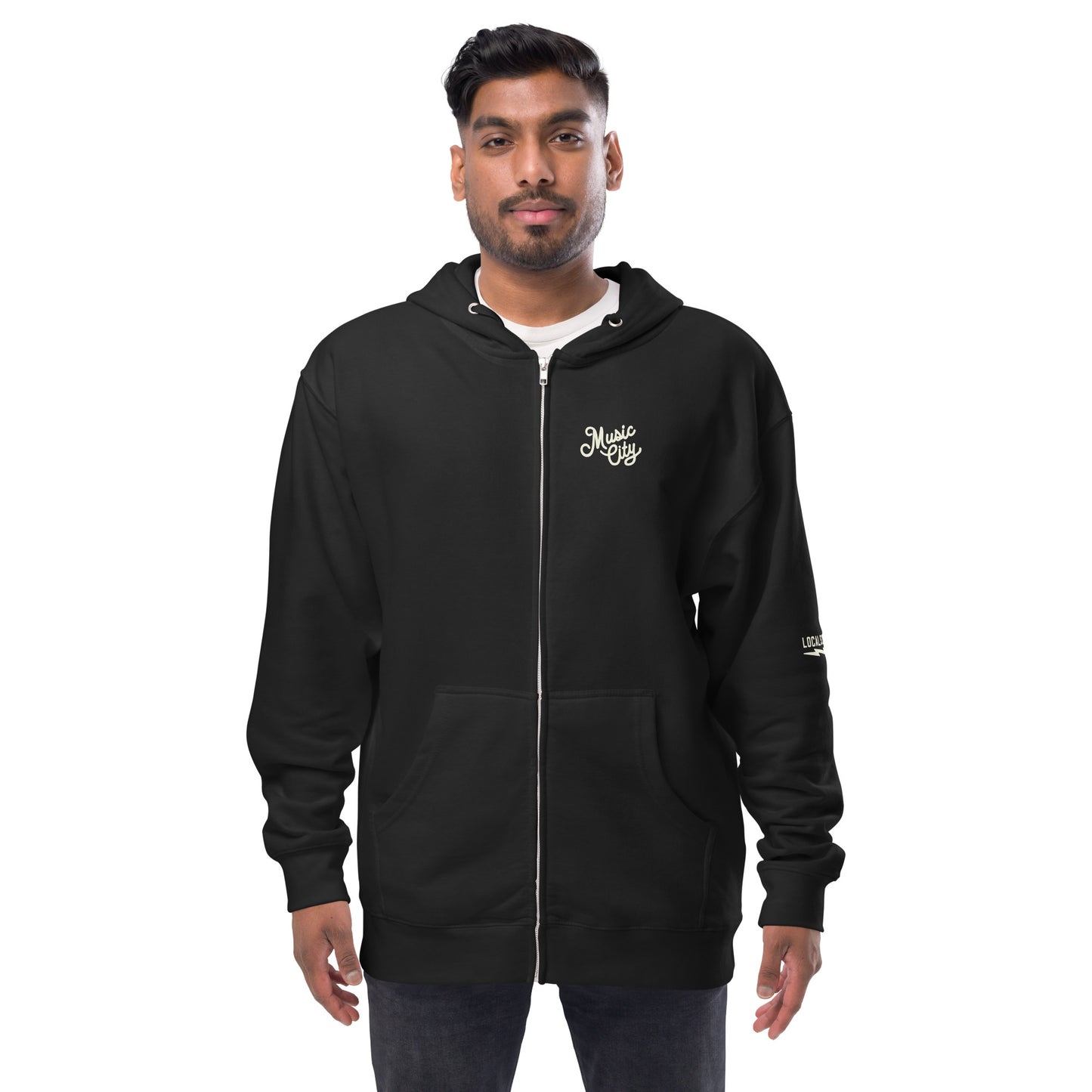 Music City Script zip up hoodie