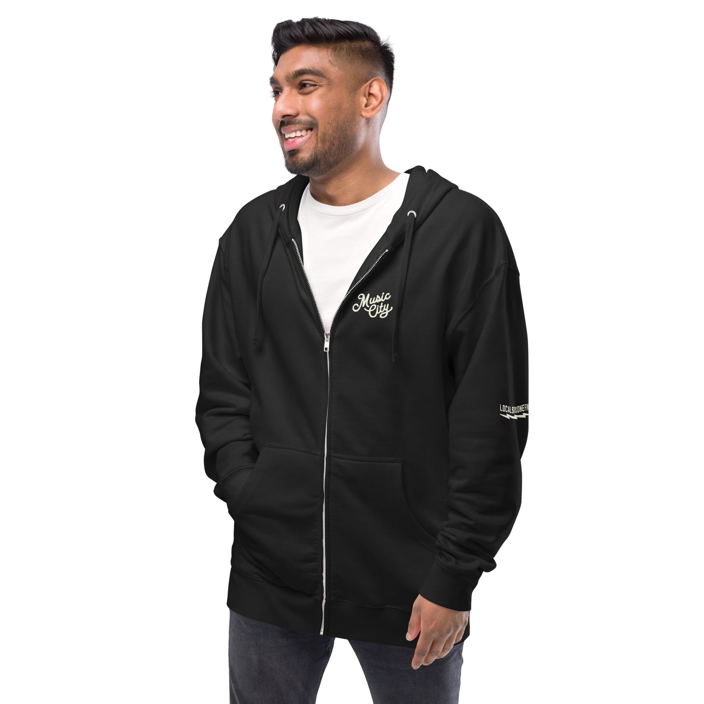Music City Script zip up hoodie