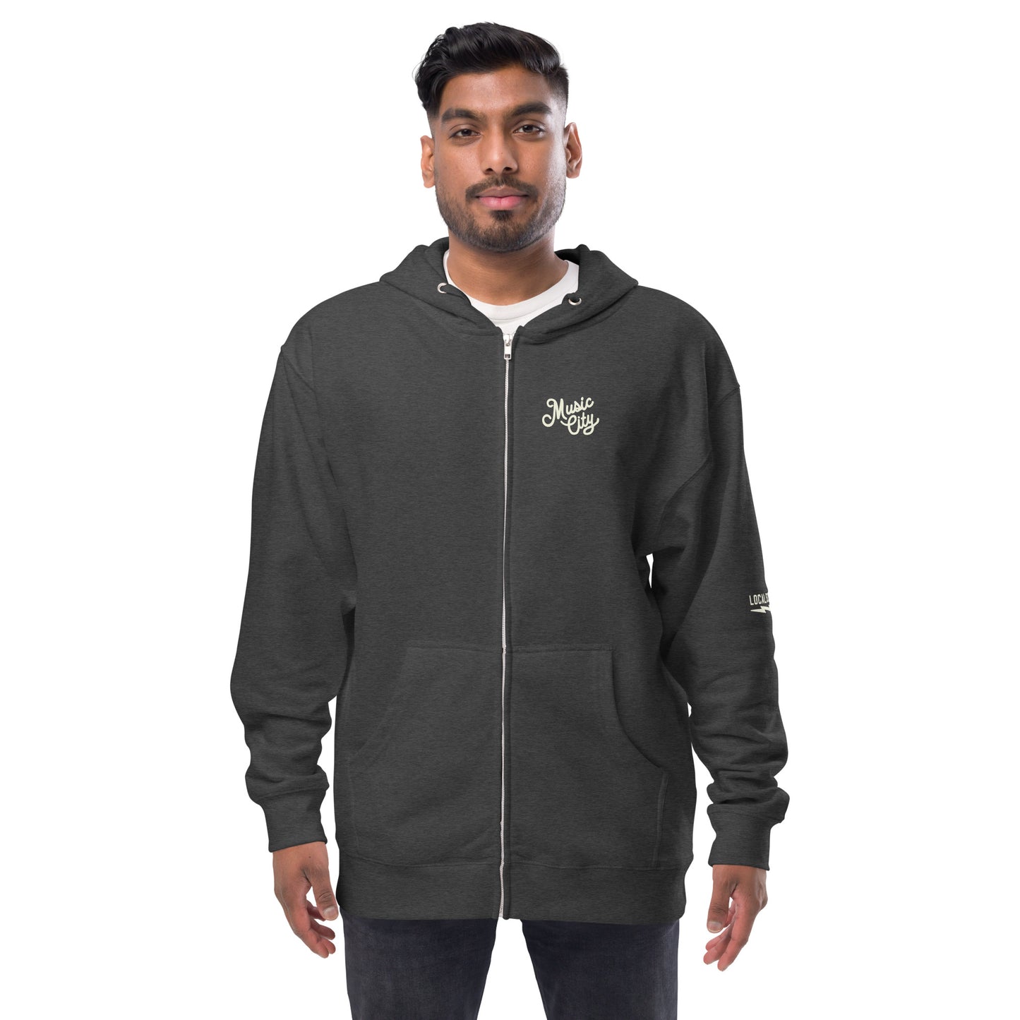 Music City Script zip up hoodie