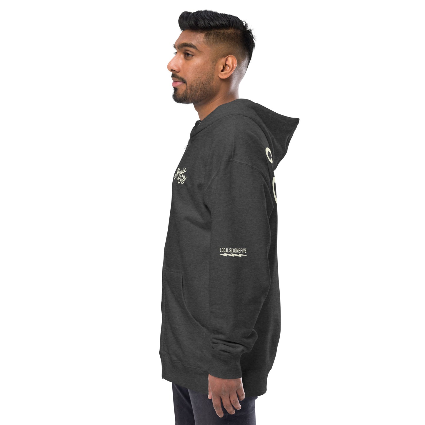 Music City Script zip up hoodie