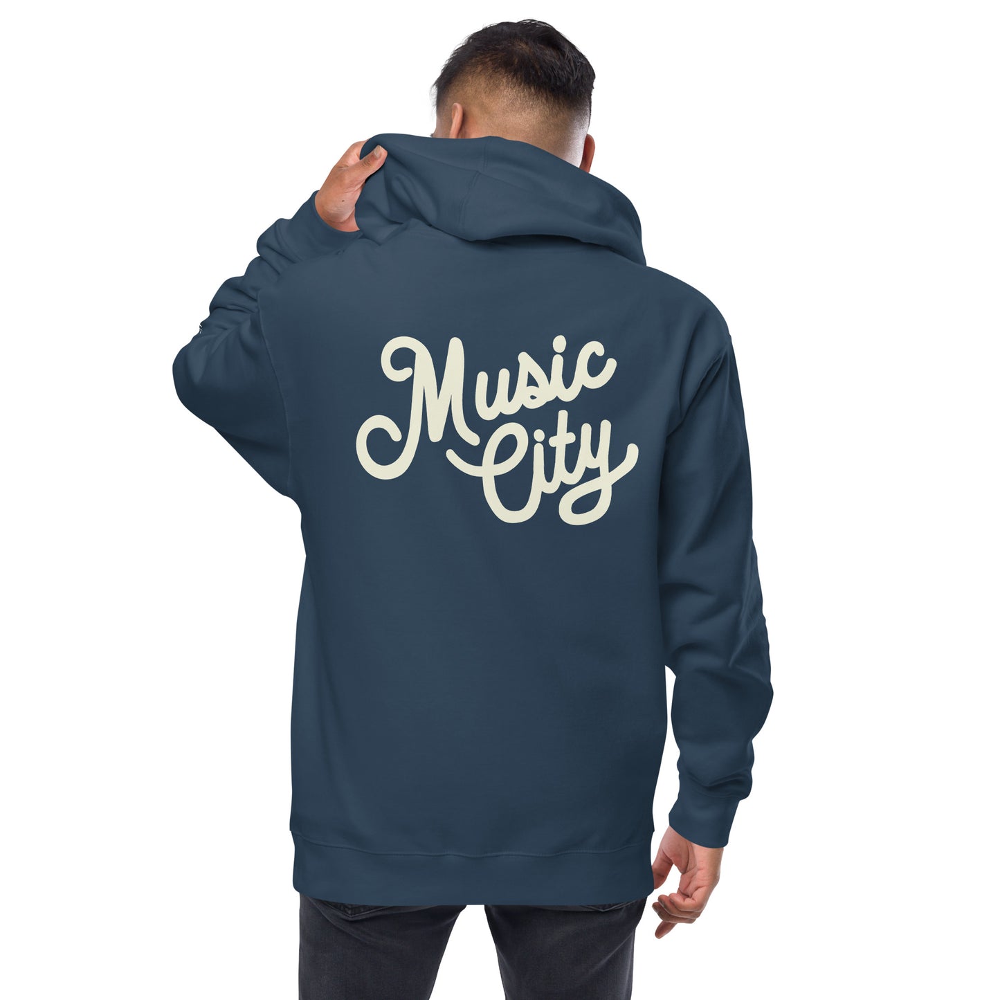 Music City Script zip up hoodie