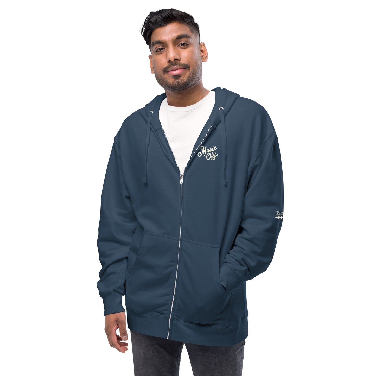 Music City Script zip up hoodie