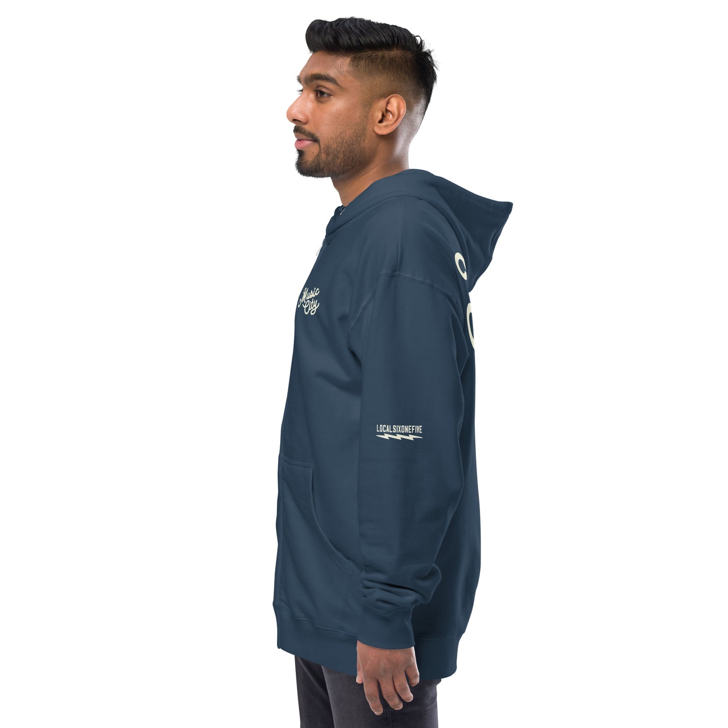 Music City Script zip up hoodie