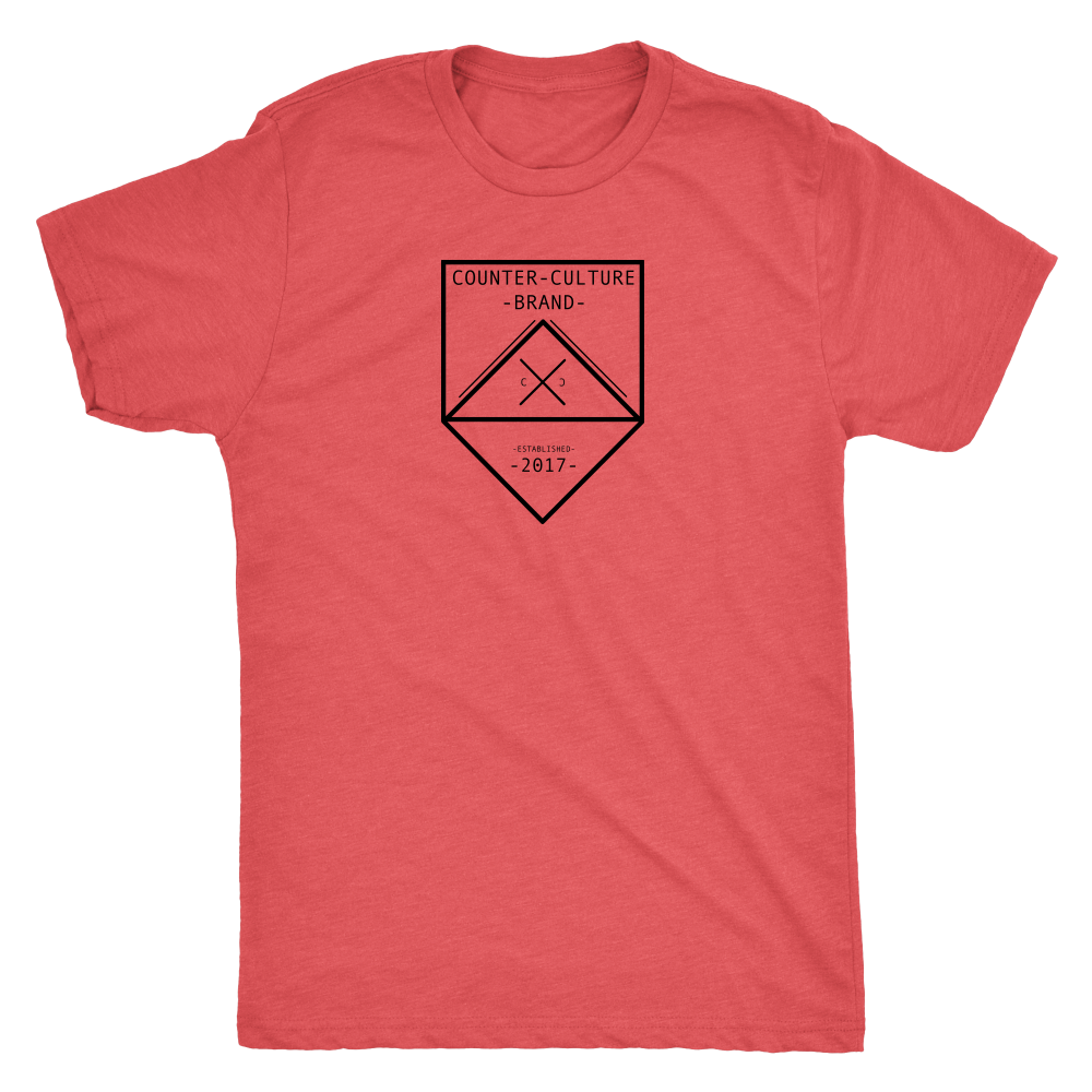 Counter Culture Brand Modern hipster Tri blend logo T shirt
