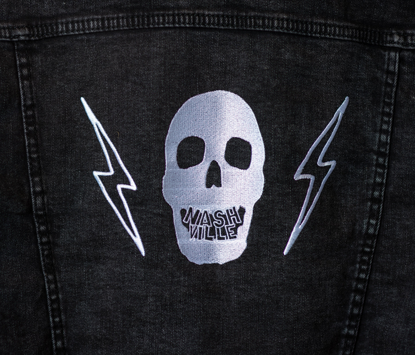 Local_SkullTeeth Unisex denim jacket