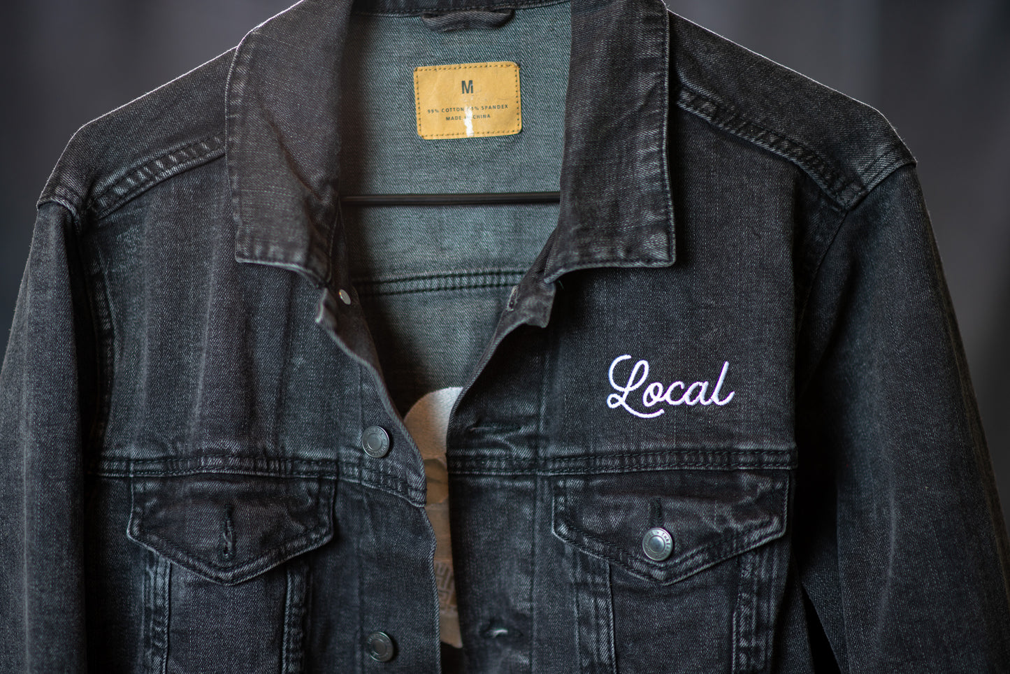 Local_SkullTeeth Unisex denim jacket