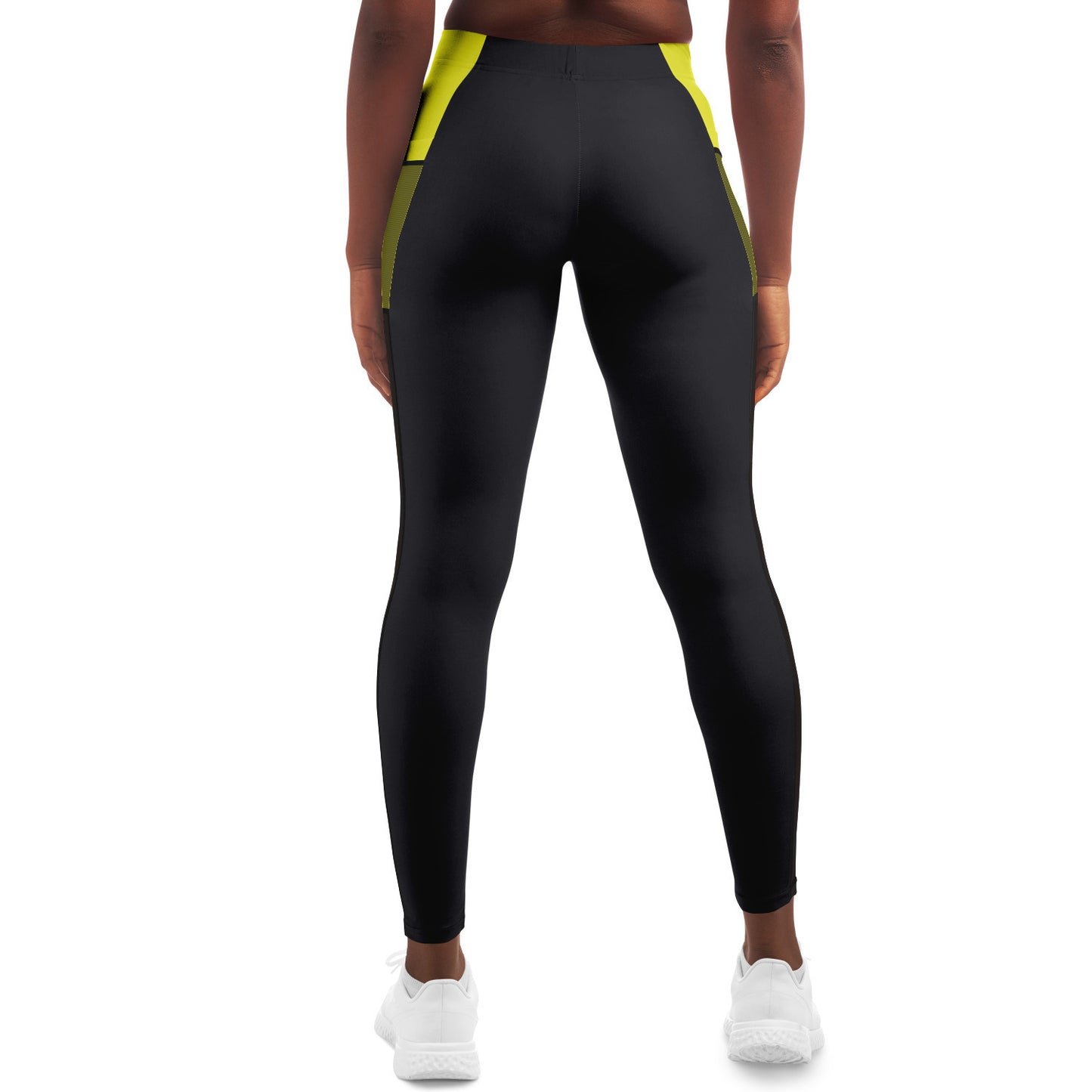 GoldCharcoal Mesh Pocket Legging
