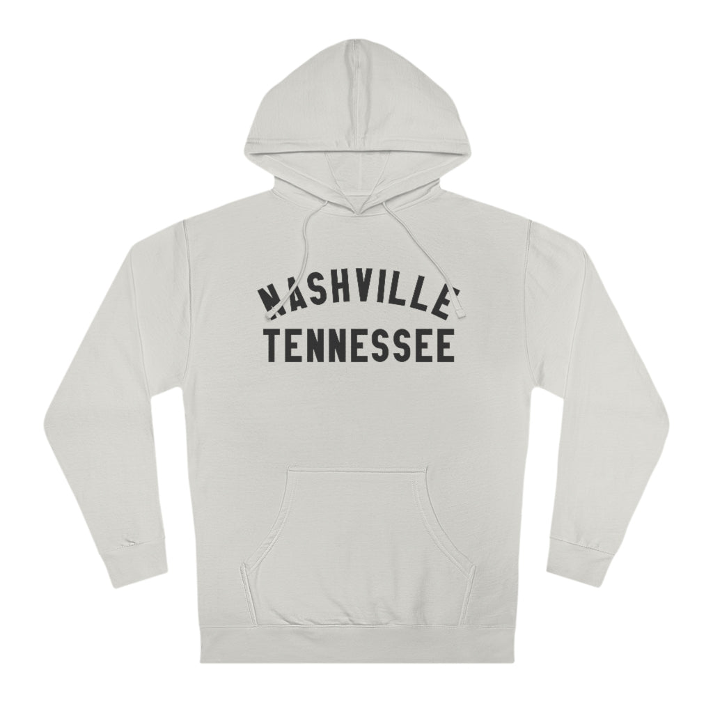 Nashville Tn Charcoal text Unisex Hooded Sweatshirt