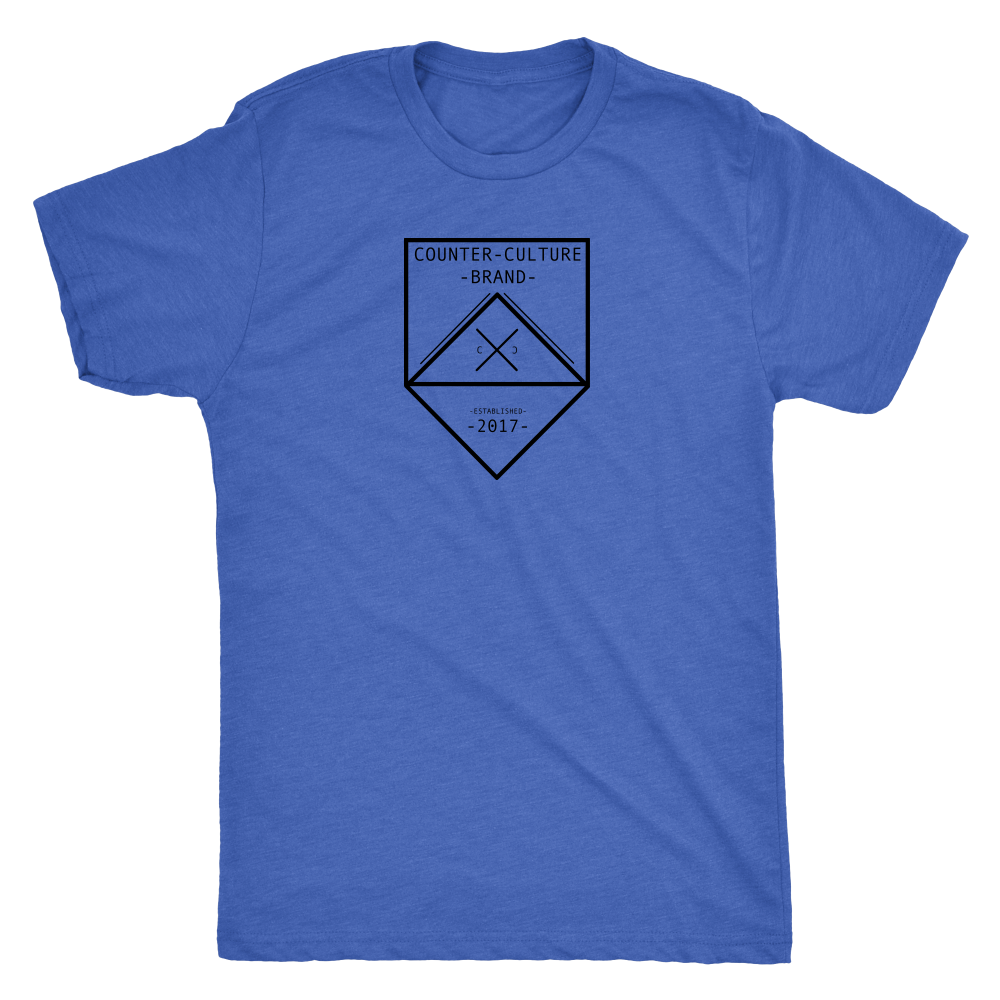 Counter Culture Brand Modern hipster Tri blend logo T shirt