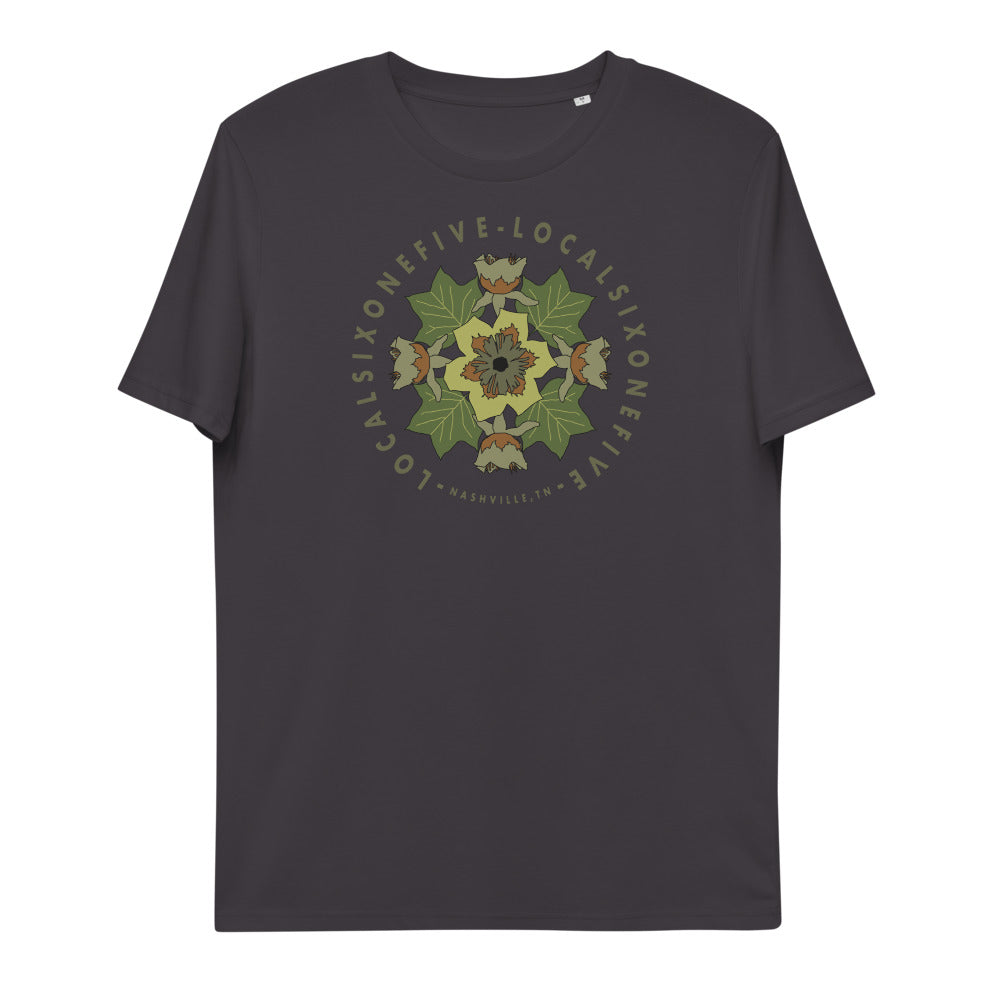 Tulip Poplar Mandala LocalSixOneFive Unisex organic cotton t-shirt