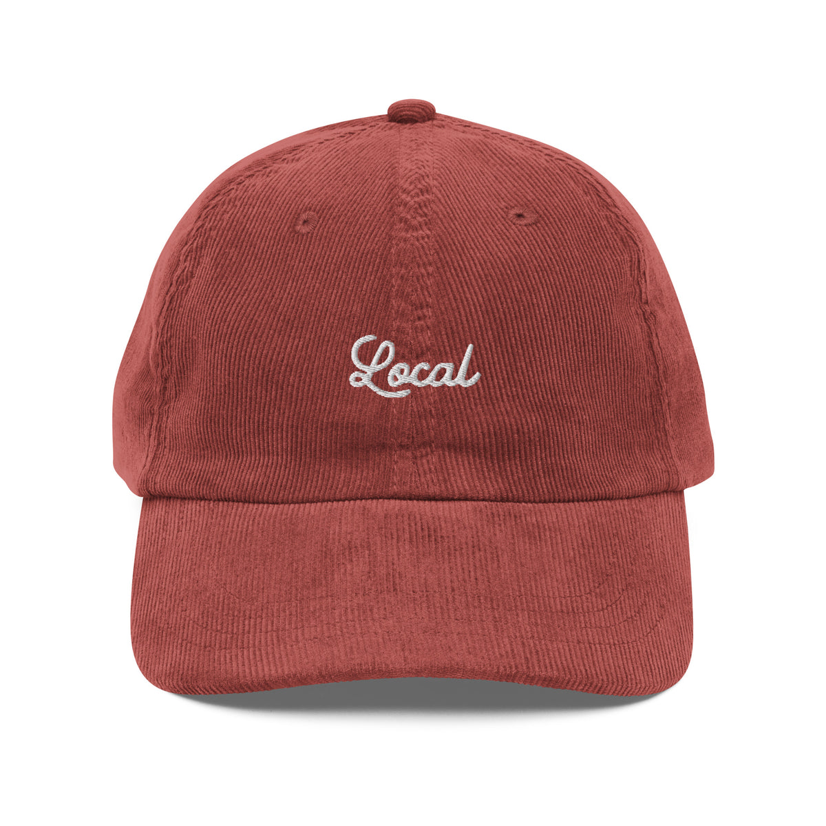 Local Script Vintage corduroy cap