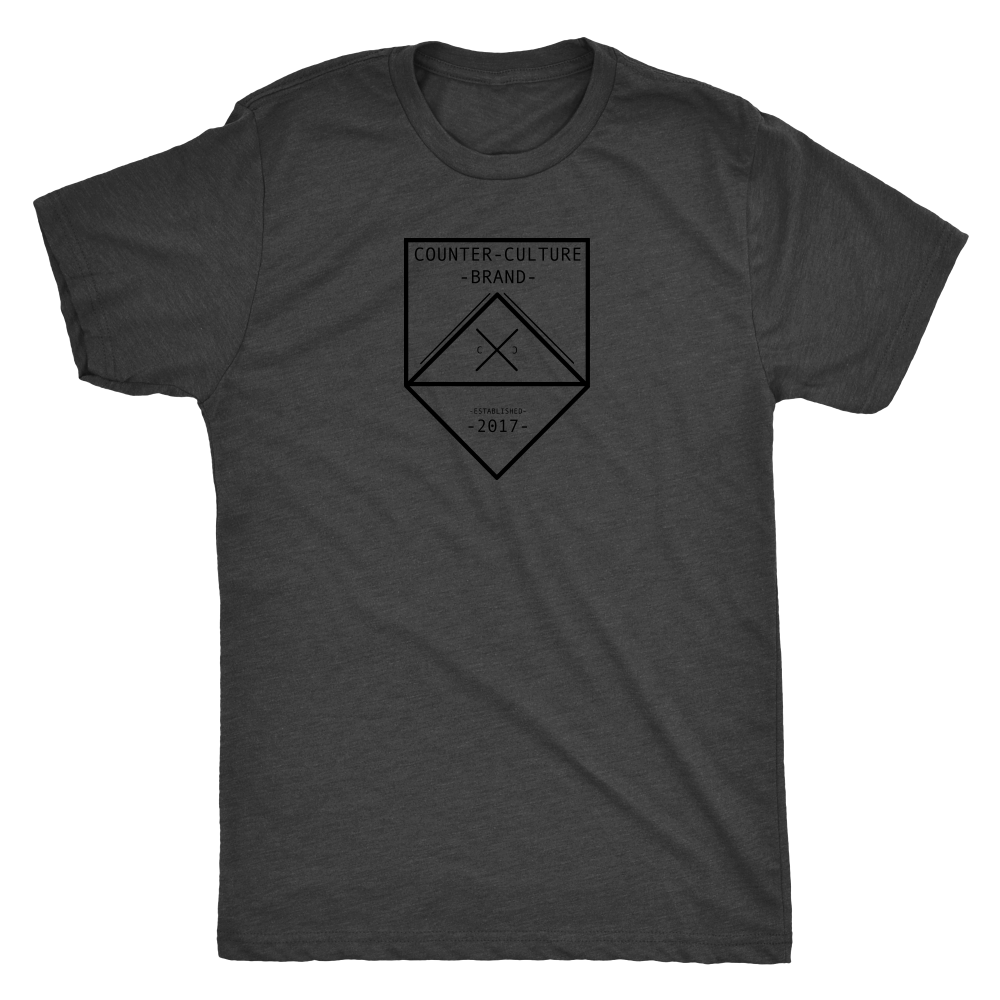 Counter Culture Brand Modern hipster Tri blend logo T shirt