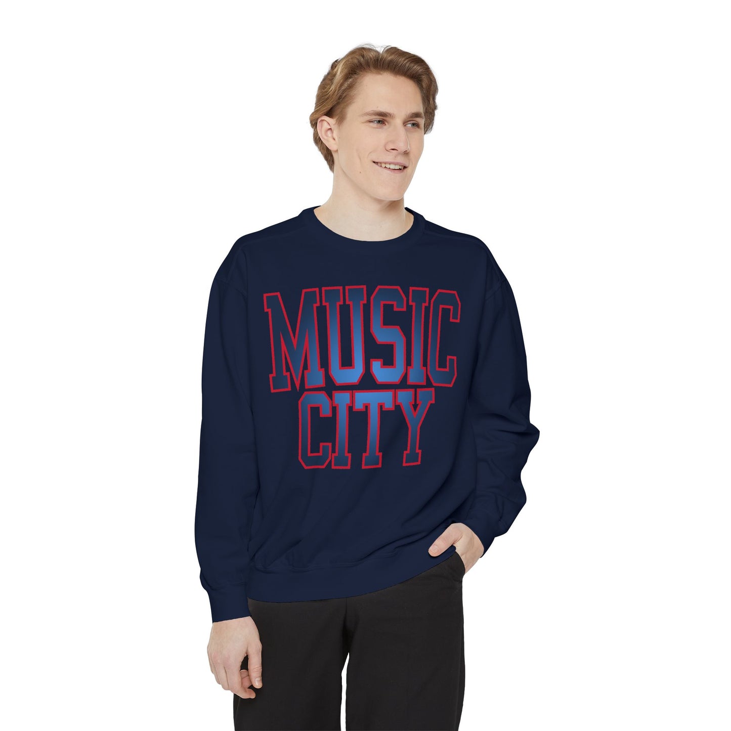 MUSIC CITY Tall Grad Garment-Dyed Sweatshirt
