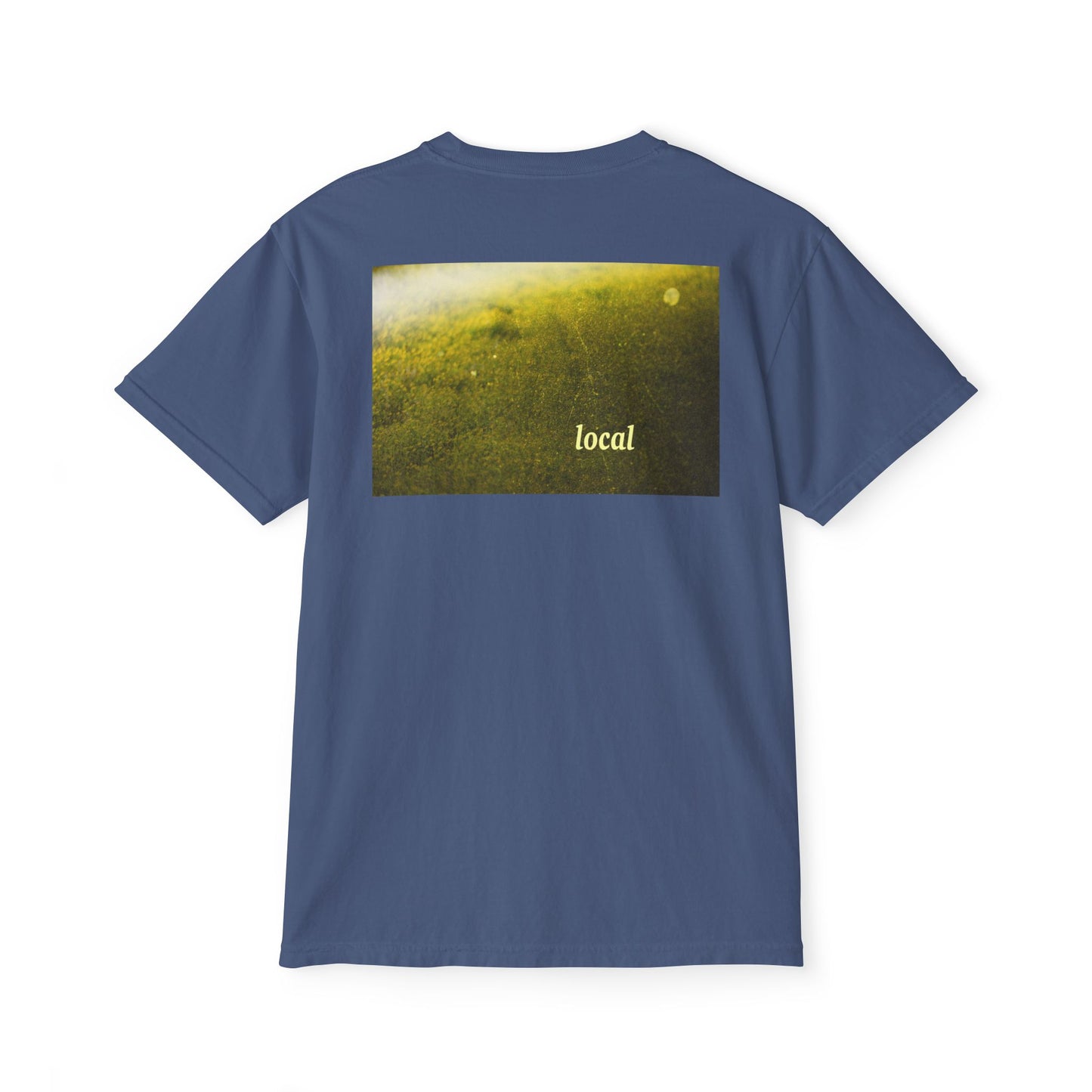 Local Yellow dingy flowers Garment-Dyed Pocket T-Shirt