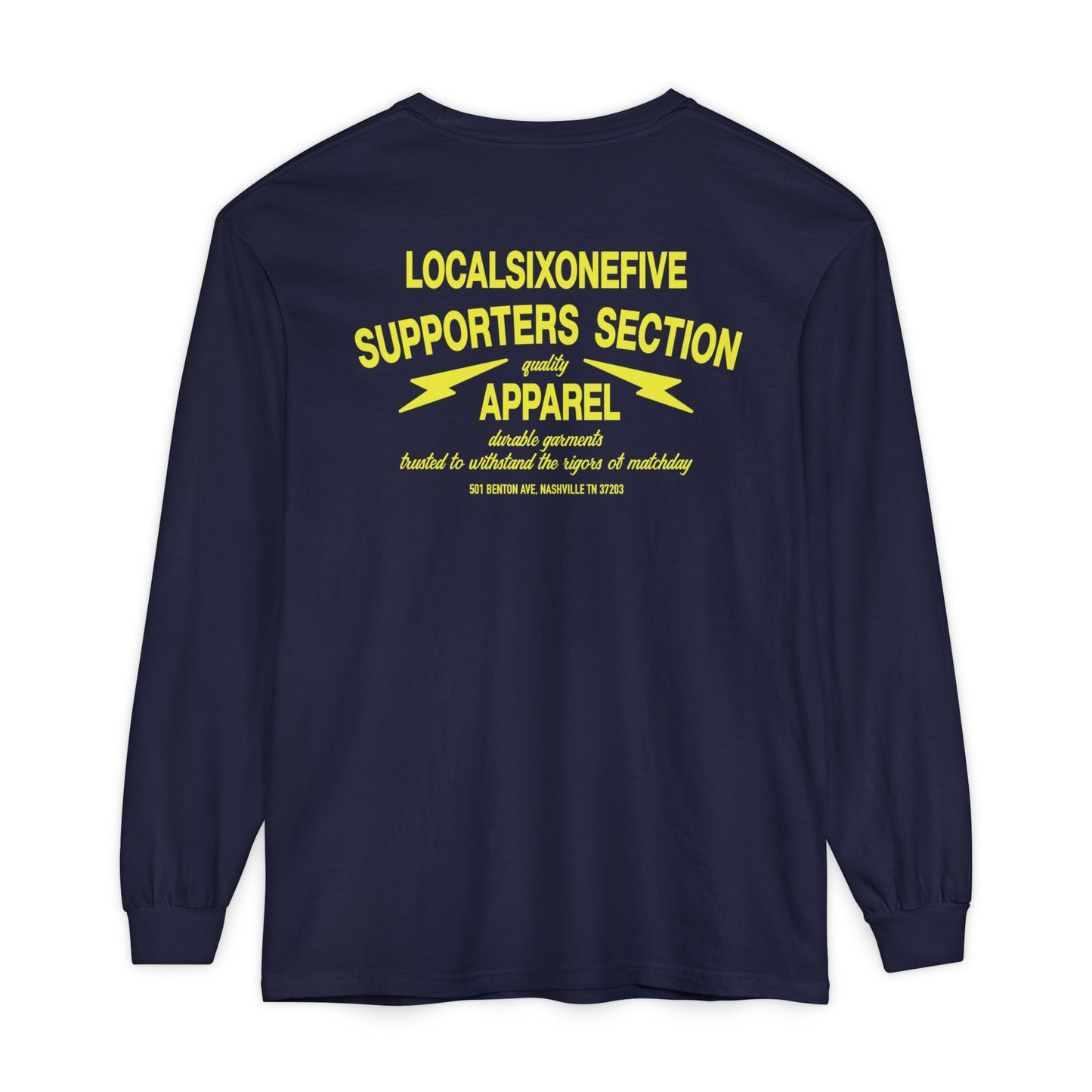 Supporters Section Apparel Garment-dyed Long Sleeve T-Shirt