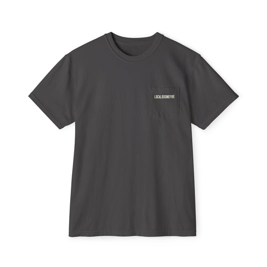 Mori Skull Pattern Unisex Garment-Dyed Pocket T-Shirt