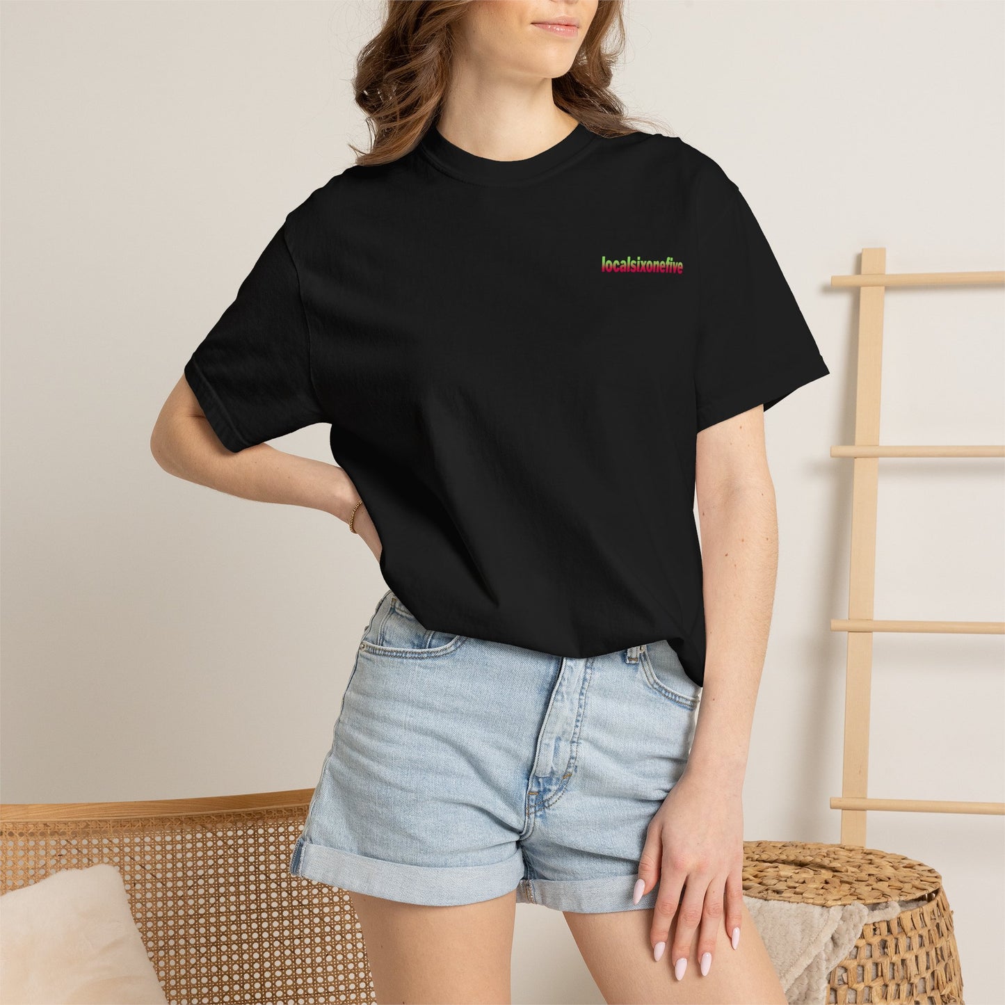 Local City blur Garment-Dyed T-shirt